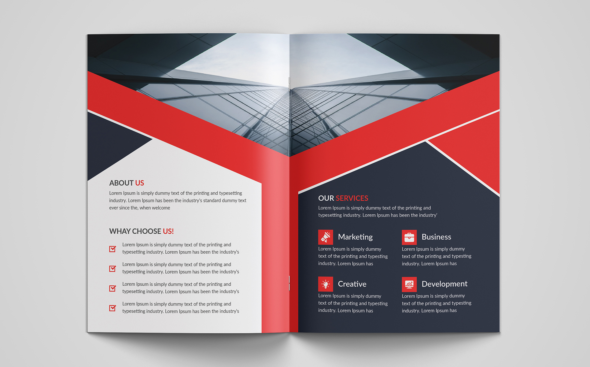 Download Фирменный стиль "Business Bi-fold Brochure Design - Corporate Identity Template" / Business Bi-fold Brochure Design - Corporate Identity Template - Фирменный стиль на тему графика bi-fold bi-fold bi fold advertising brochure design business clean company profile corporate creative professional print-ready unique company business
