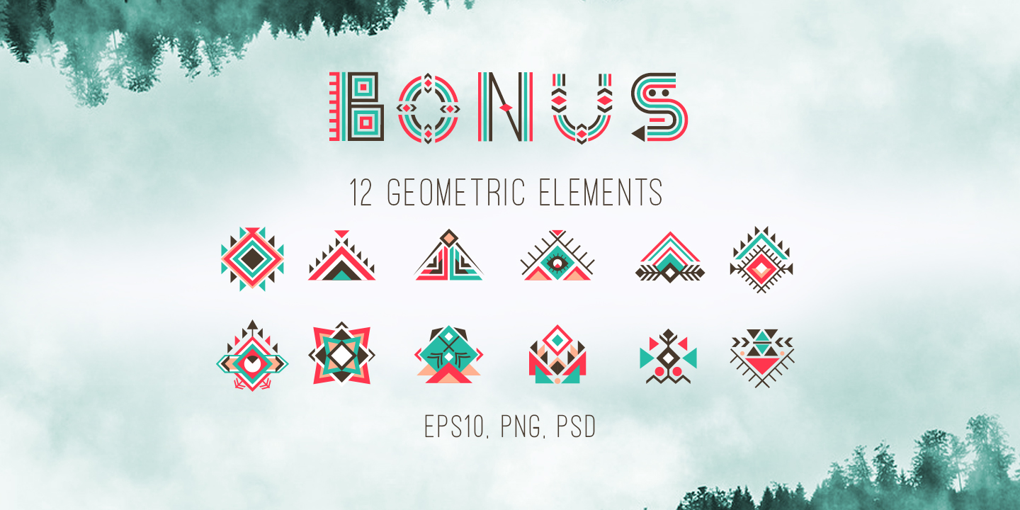 Download Шрифт "Tribal Aleut OTF ??olor Font" / Tribal Aleut OTF ??olor Font - Шрифт на тему графика tribal logo alphabet ethnic font indian modern alaska handmade native textile traditional folk type typography abc aleut border character creative