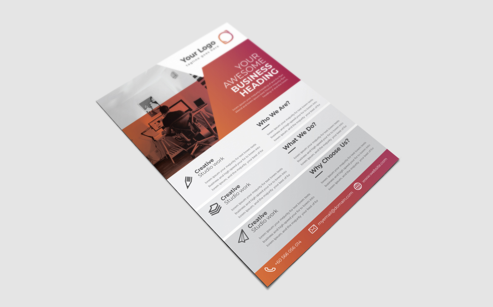 Download Фирменный стиль "Flyer Design - Corporate Identity Template" / Flyer Design - Corporate Identity Template - Фирменный стиль на тему графика 
