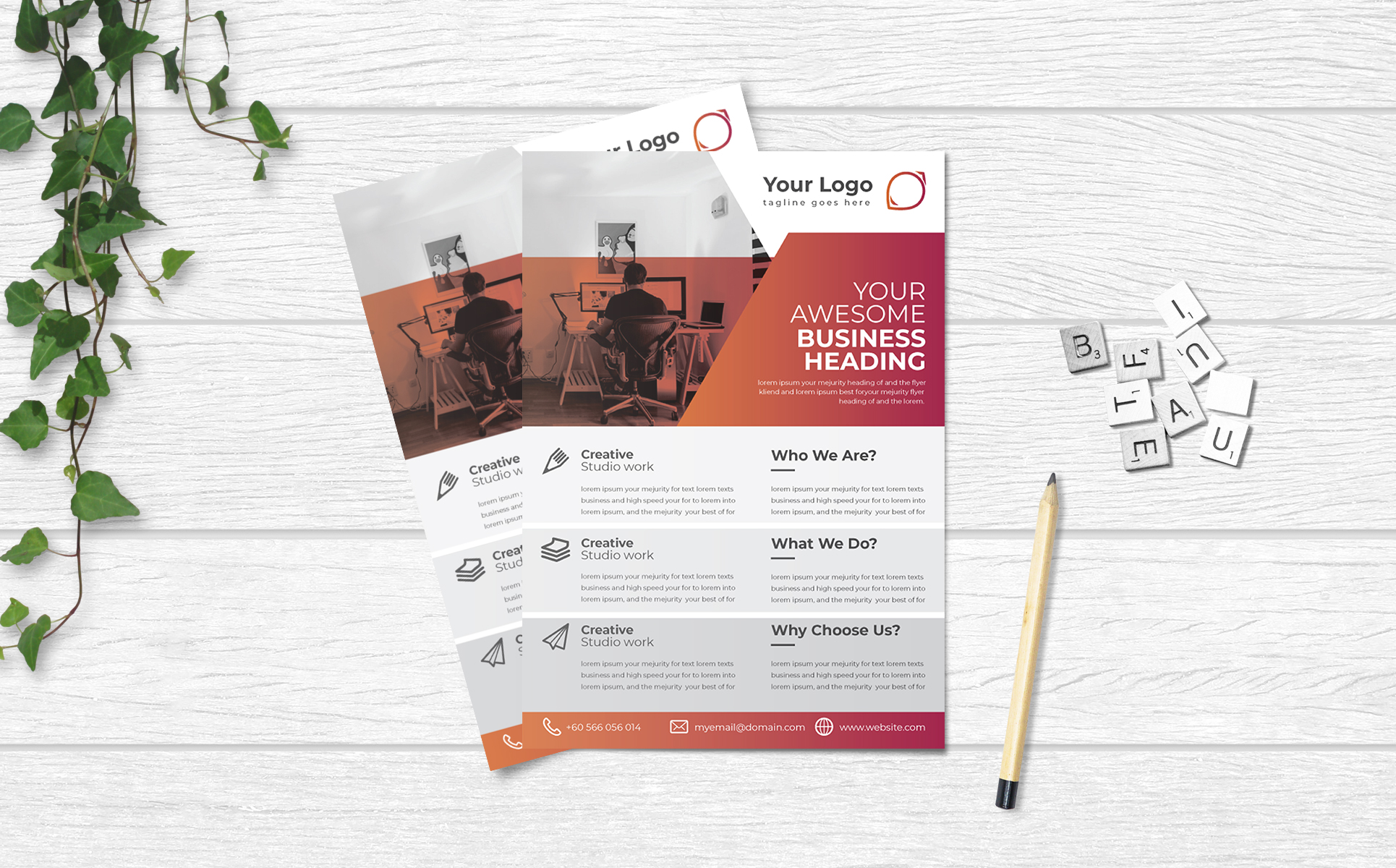 Download Фирменный стиль "Flyer Design - Corporate Identity Template" / Flyer Design - Corporate Identity Template - Фирменный стиль на тему графика 