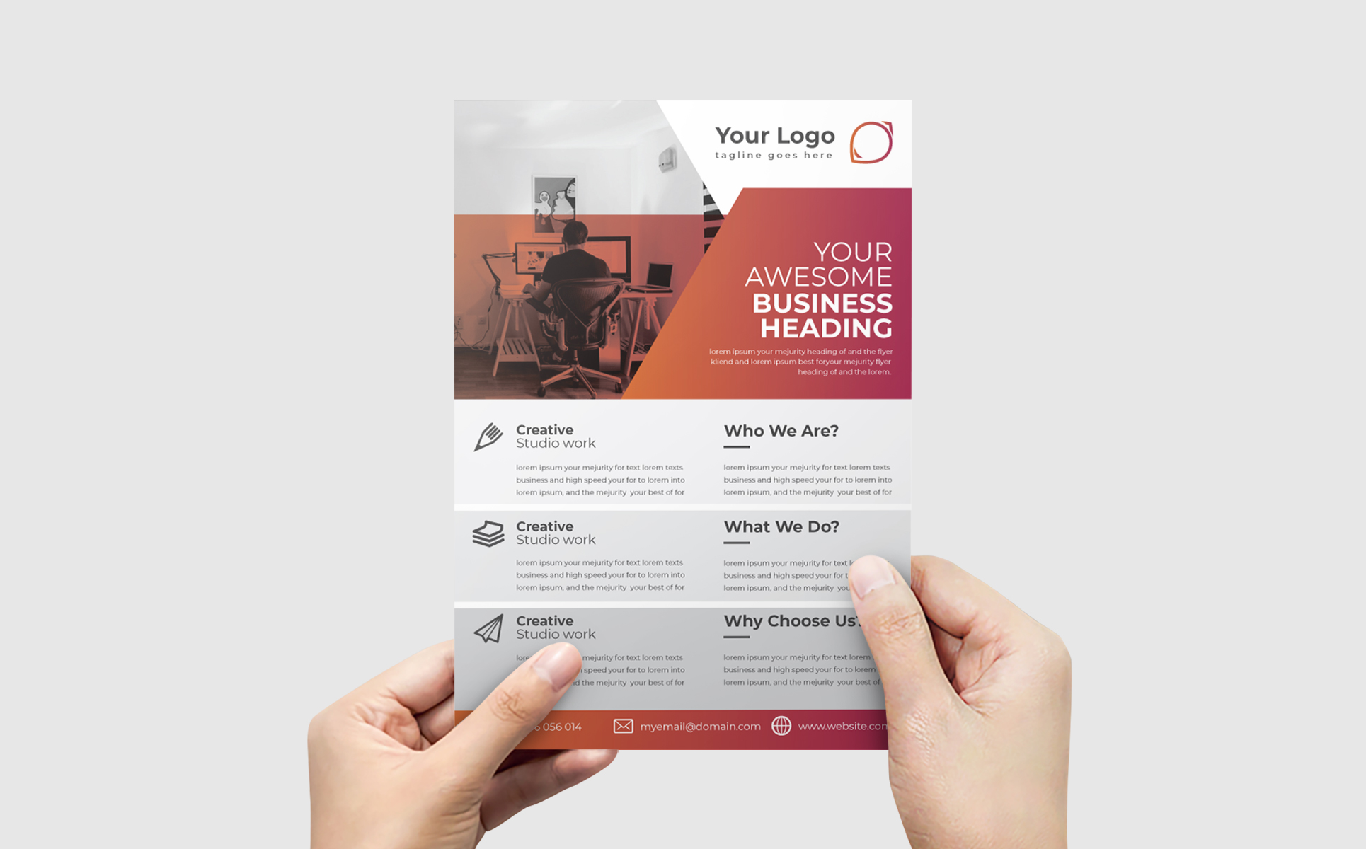 Download Фирменный стиль "Flyer Design - Corporate Identity Template" / Flyer Design - Corporate Identity Template - Фирменный стиль на тему графика 
