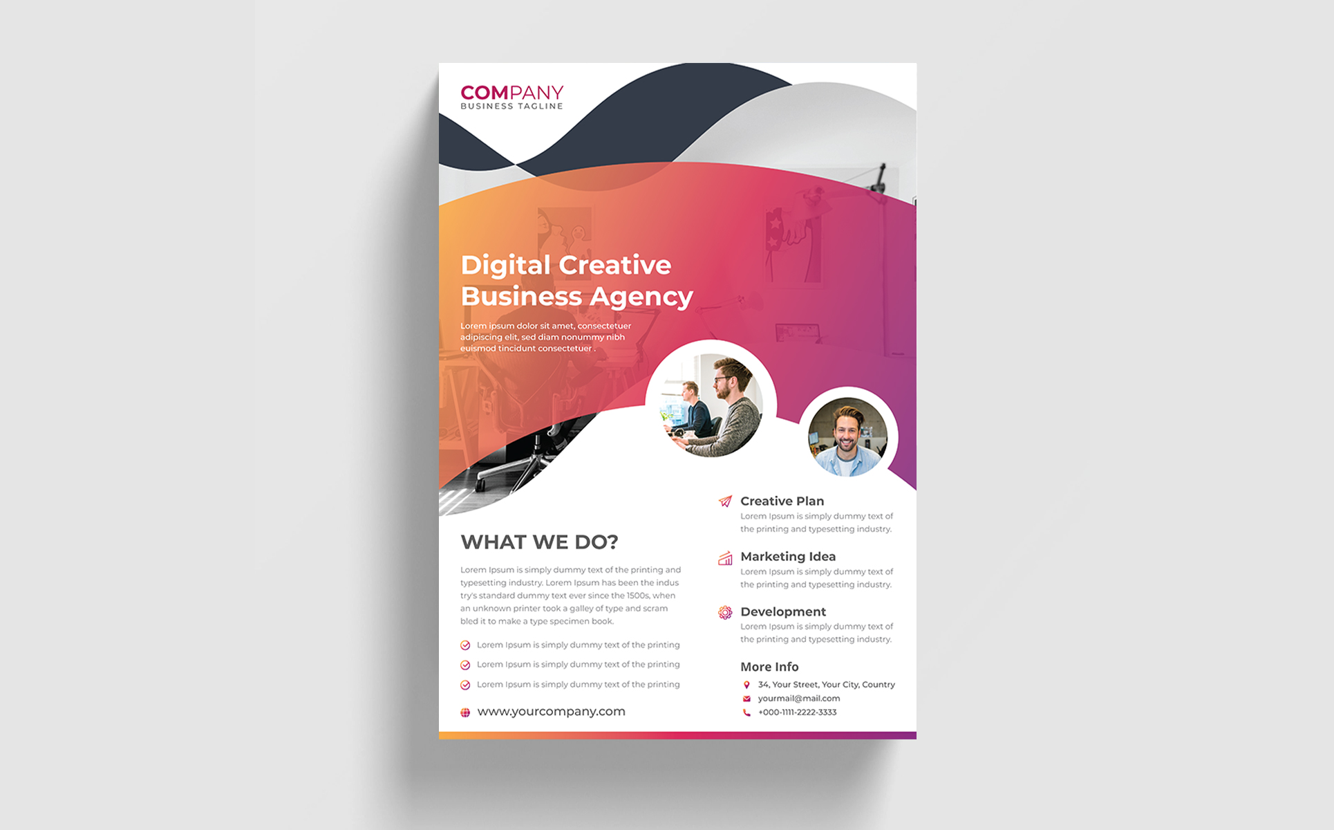 Download Фирменный стиль "Flyer Design - Corporate Identity Template" / Flyer Design - Corporate Identity Template - Фирменный стиль на тему графика 
