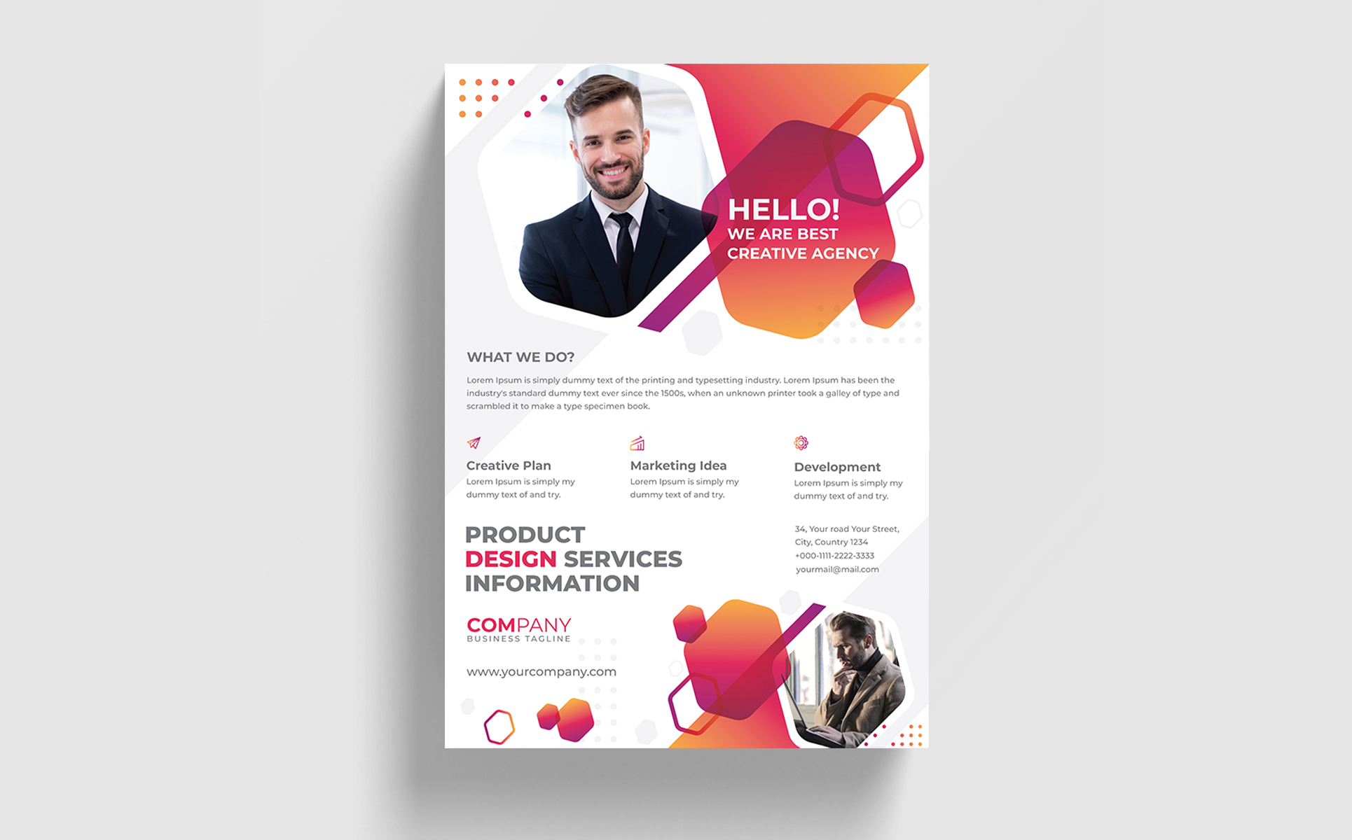 Download Фирменный стиль "Creative Flyer Design - Corporate Identity Template" / Creative Flyer Design - Corporate Identity Template - Фирменный стиль на тему графика 