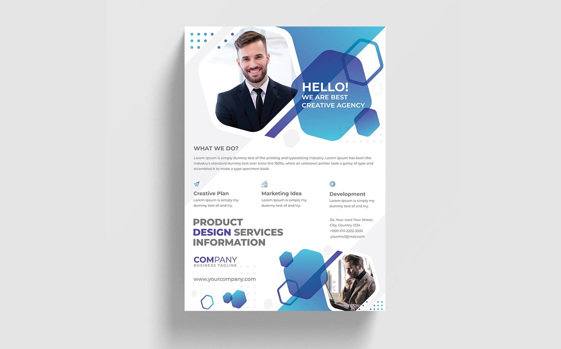 Download Фирменный стиль "Creative Flyer Design - Corporate Identity Template" / Creative Flyer Design - Corporate Identity Template - Фирменный стиль на тему графика 