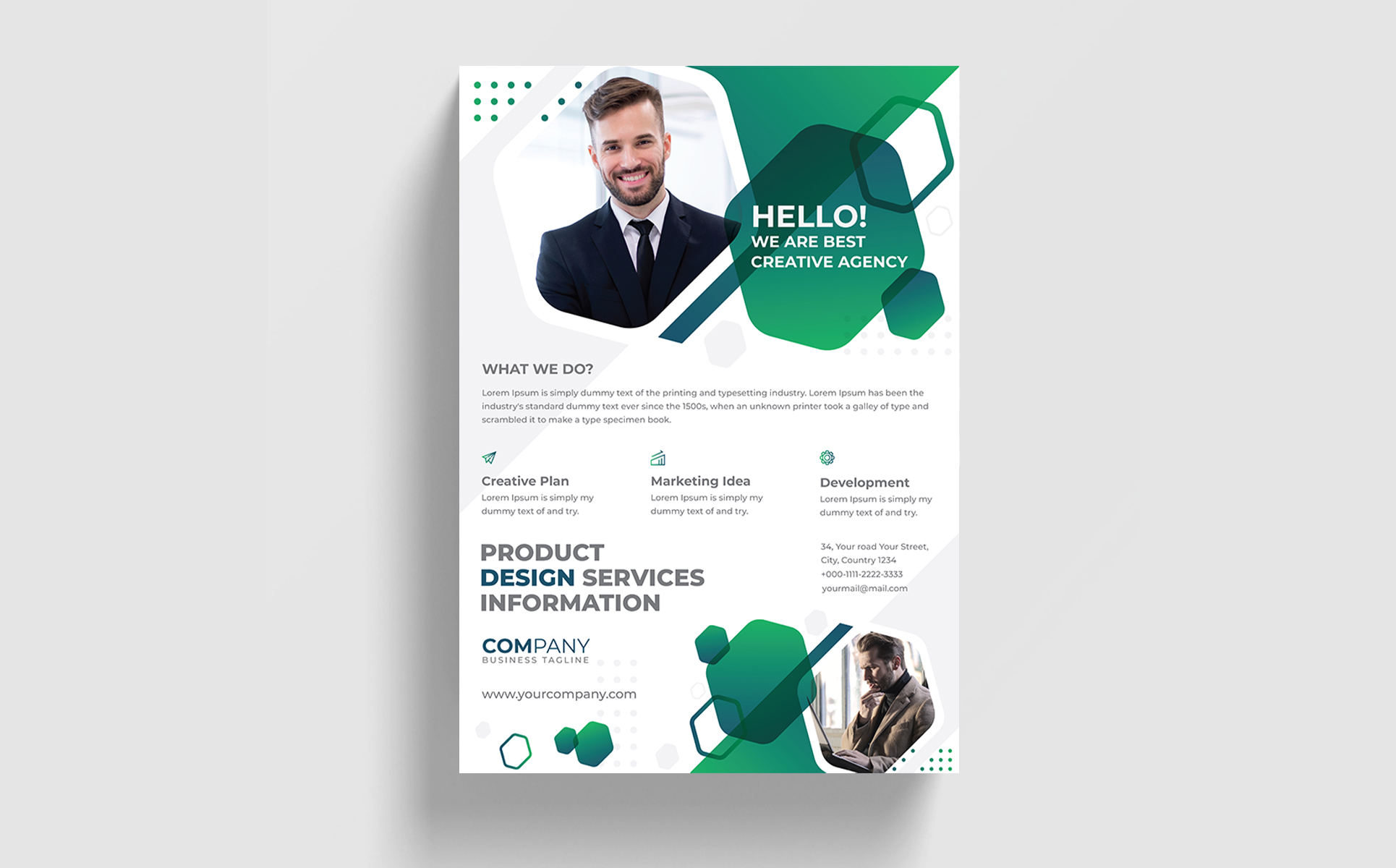 Download Фирменный стиль "Creative Flyer Design - Corporate Identity Template" / Creative Flyer Design - Corporate Identity Template - Фирменный стиль на тему графика 