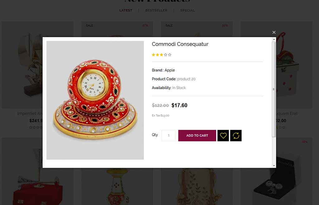 Gift - Online Store OpenCart Template