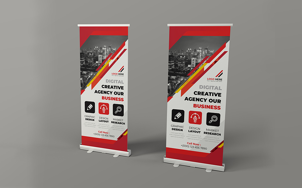 Download Фирменный стиль "Roll Up Banner - Corporate Identity Template" / Roll Up Banner - Corporate Identity Template - Фирменный стиль на тему графика rollup banner pullup stand corporate-roll-up roll-up business business-banner business-rollup