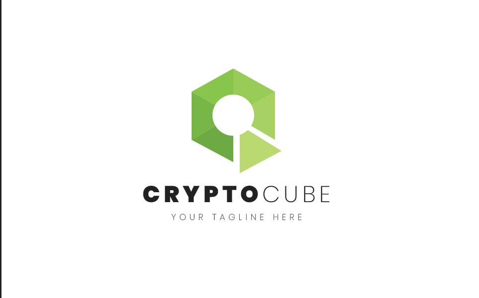 Download Шаблон логотипа "CryptoCube Logo Template" / CryptoCube Logo Template - Шаблон логотипа на тему графика 