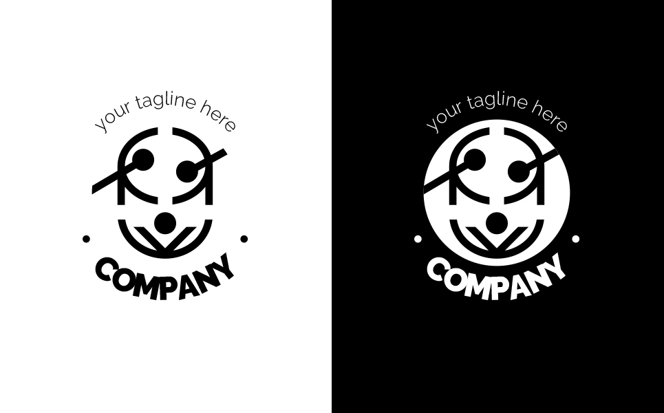 Drum and Acrobats Logo Template
