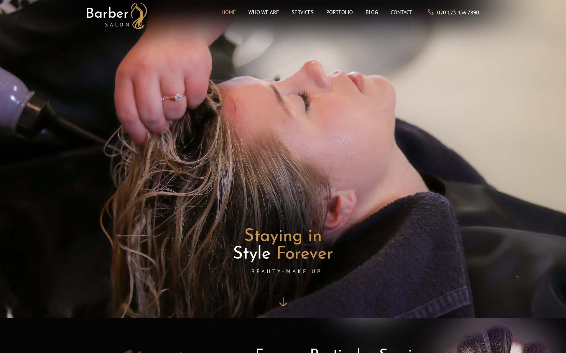 Download PSD шаблон "Barber Salon - Barbers & Hair Salons PSD Template" / Barber Salon - Barbers & Hair Salons PSD Template - Адаптивный PSD шаблон на тему салон красоты salon barber beauty haircut hair fashion responsive psd