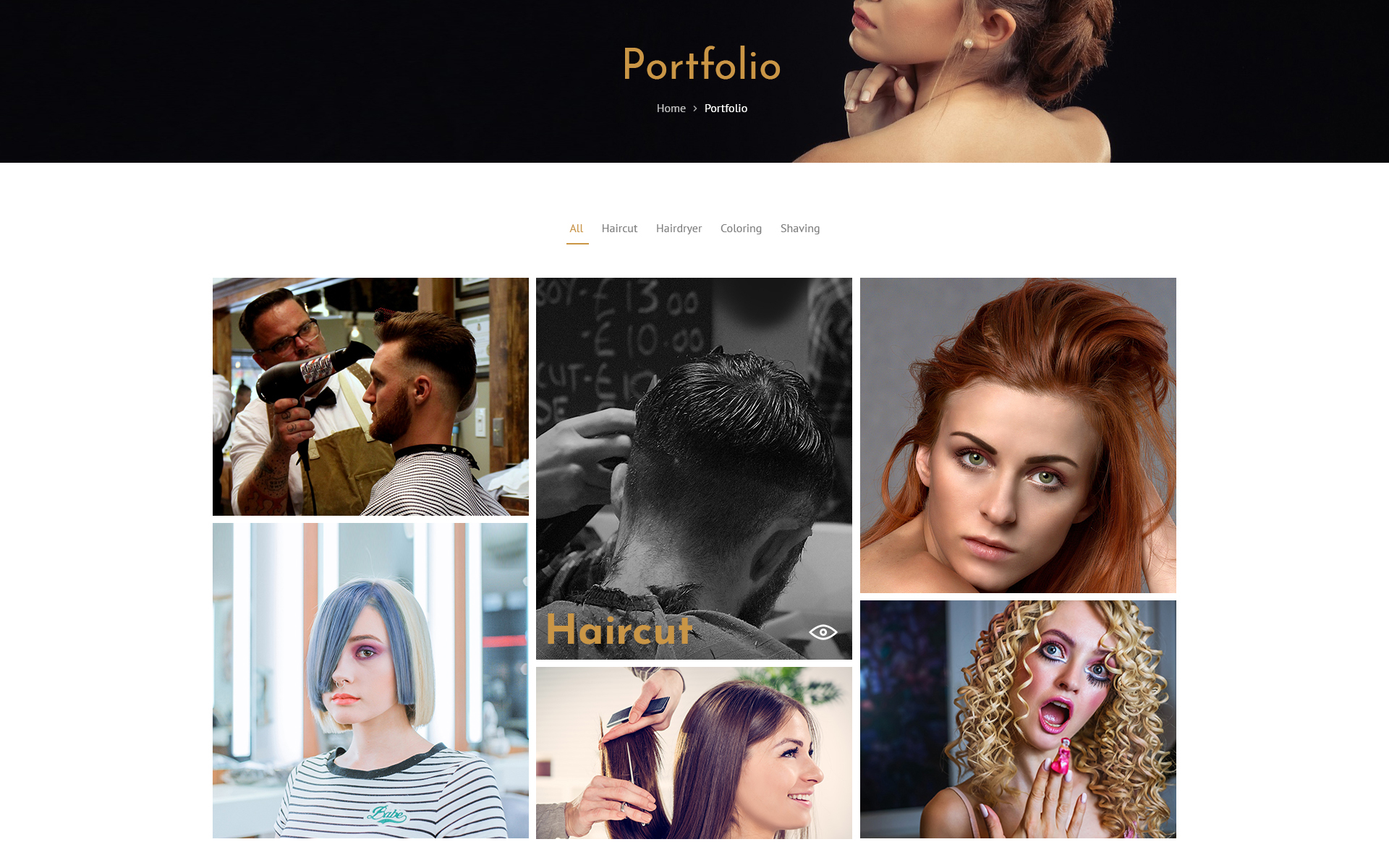 Download PSD шаблон "Barber Salon - Barbers & Hair Salons PSD Template" / Barber Salon - Barbers & Hair Salons PSD Template - Адаптивный PSD шаблон на тему салон красоты salon barber beauty haircut hair fashion responsive psd