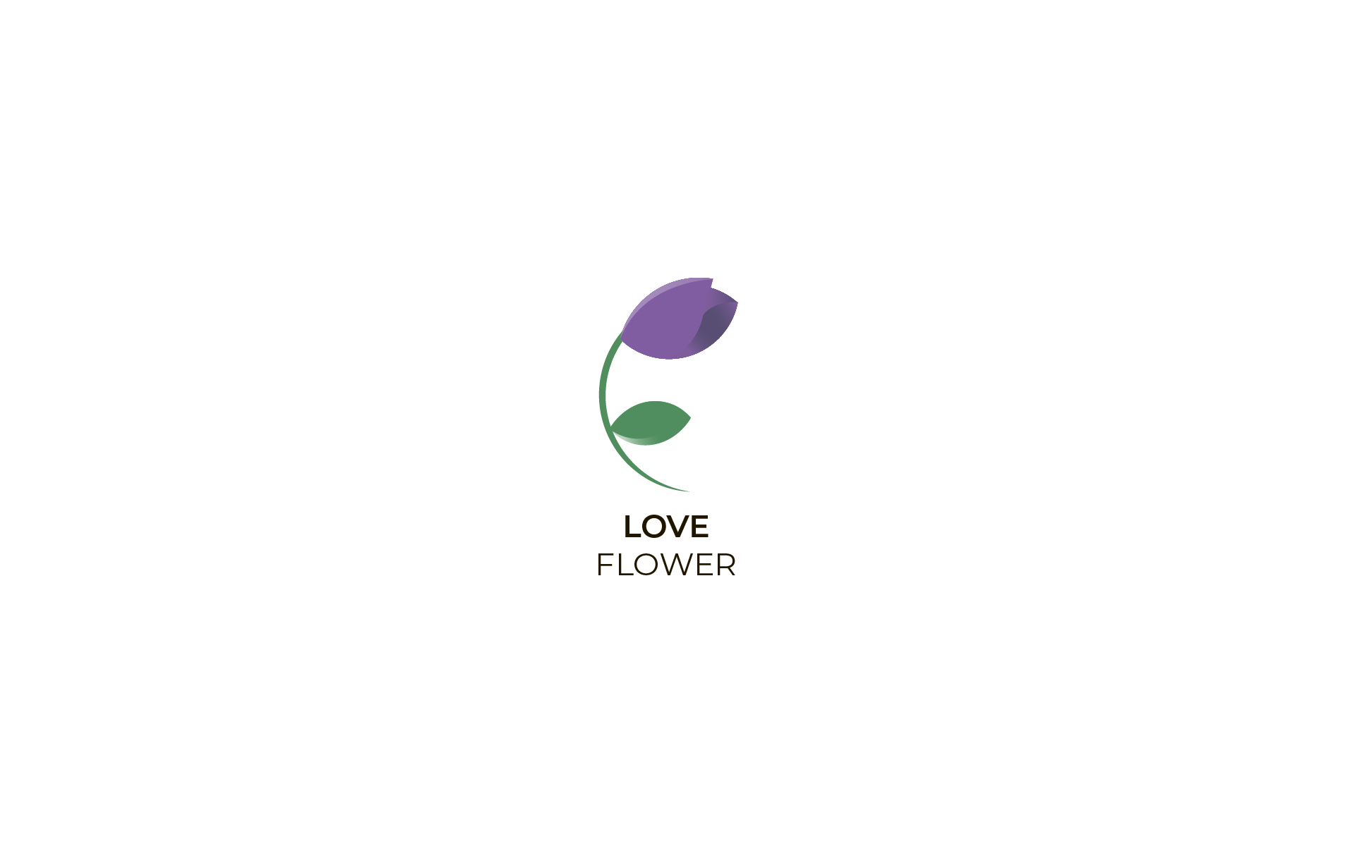 Download Шаблон логотипа "LOVE FLOWER Logo Template" / LOVE FLOWER Logo Template - Шаблон логотипа на тему графика flower logo love teri durmes teri_durmes logos logo minimal