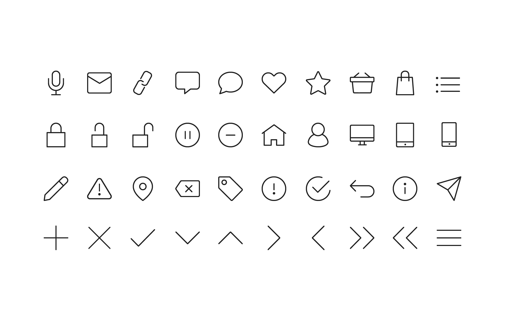 Download Набор иконок "Minimal Web and Product Icon Set" / Minimal Web and Product Icon Set - Набор иконок на тему графика icons icon minimal minimalist line vector web website product modern ecommerce