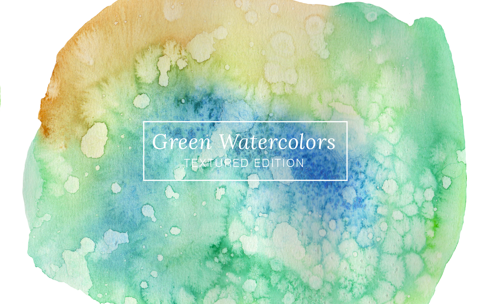 Download Иллюстрация "Green Textured Watercolors - Illustration" / Green Textured Watercolors - Illustration - Иллюстрация на тему графика watercolor watercolour texture textures textured paint abstract green cool background