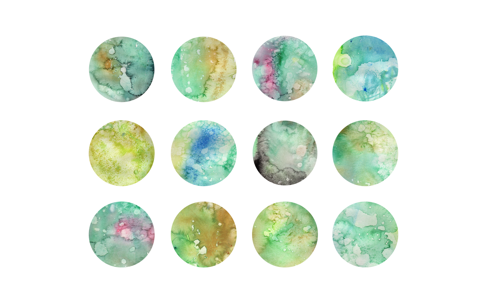 Download Иллюстрация "Green Textured Watercolors - Illustration" / Green Textured Watercolors - Illustration - Иллюстрация на тему графика watercolor watercolour texture textures textured paint abstract green cool background