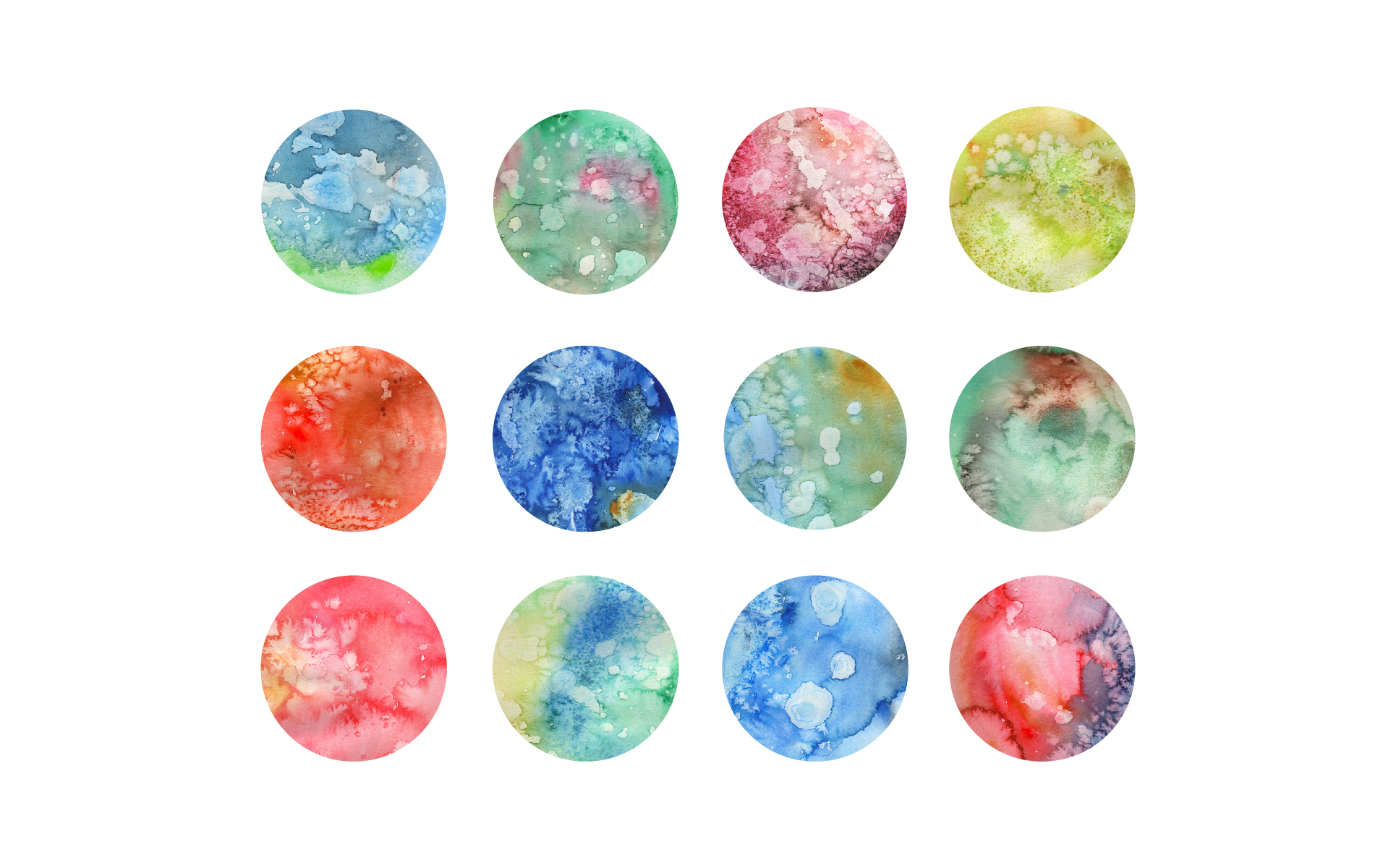 Download Иллюстрация "Multicolored Textured Watercolors - Illustration" / Multicolored Textured Watercolors - Illustration - Иллюстрация на тему графика watercolor watercolour paint abstract texture textured textures blue green red pink yellow purple background