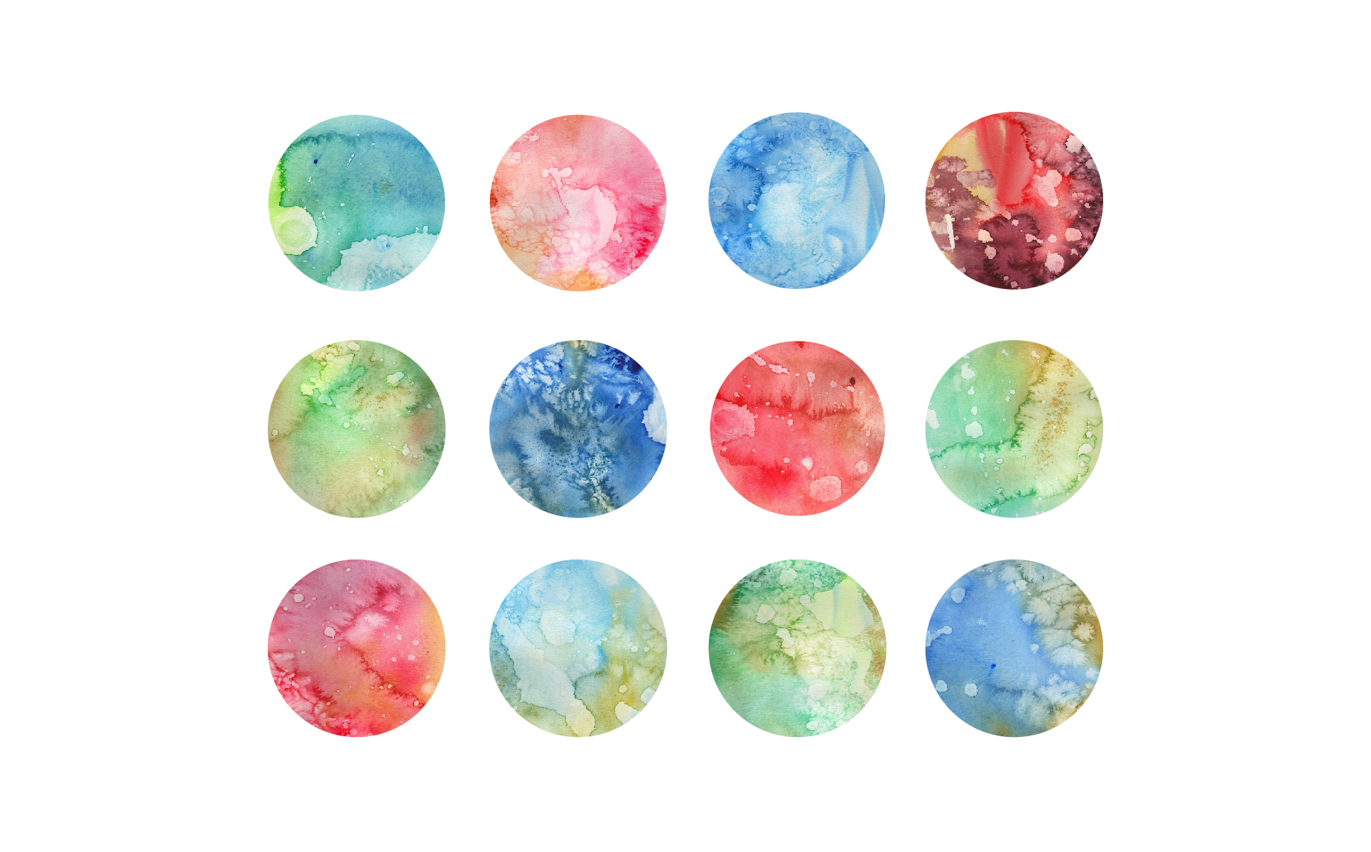 Download Иллюстрация "Multicolored Textured Watercolors - Illustration" / Multicolored Textured Watercolors - Illustration - Иллюстрация на тему графика watercolor watercolour texture textures textured background paint abstract red blue green yellow pink purple