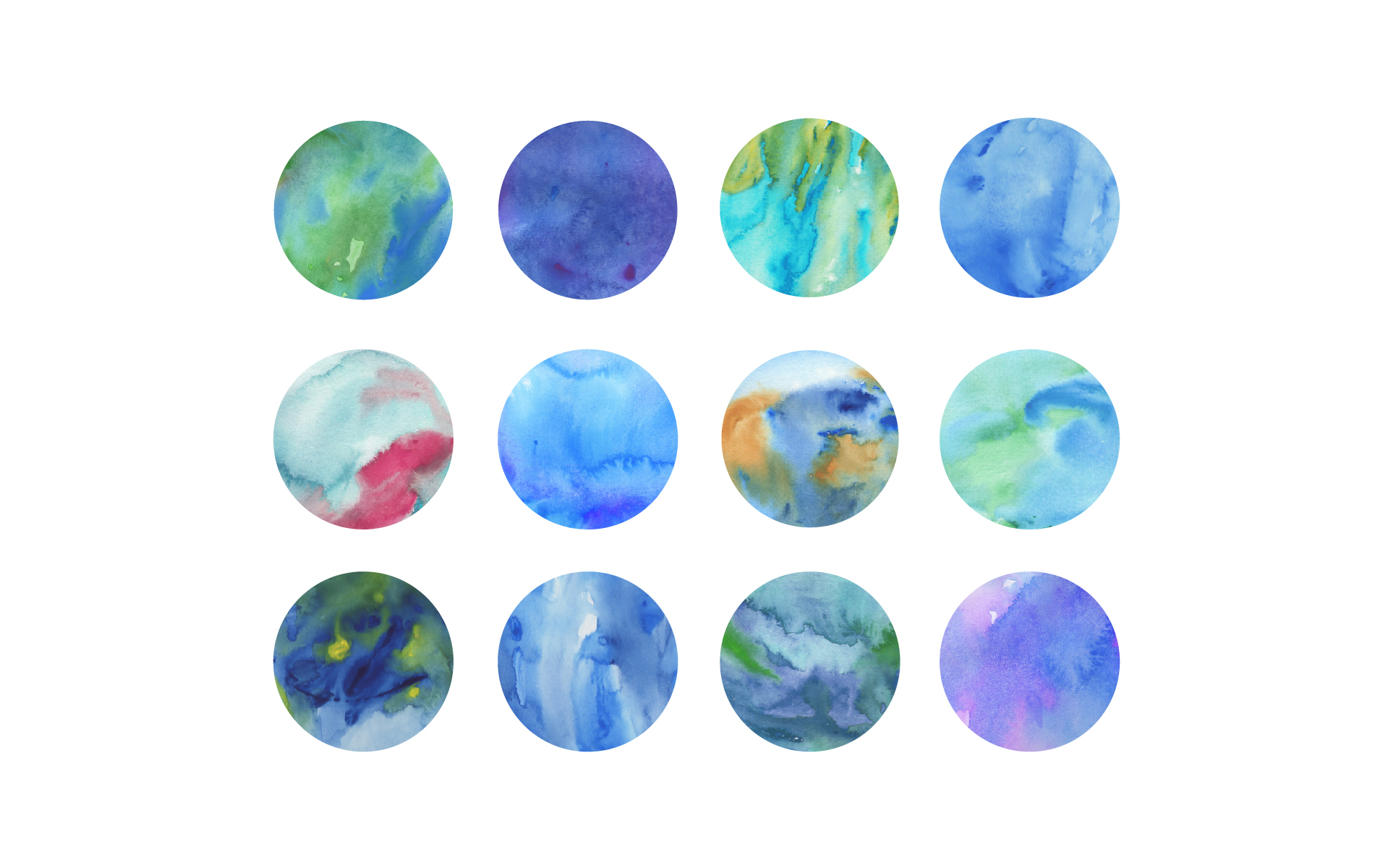 Download Иллюстрация "Blue Watercolor Textures - Illustration" / Blue Watercolor Textures - Illustration - Иллюстрация на тему графика watercolor watercolour paint texture textured textures blue cool green abstract background