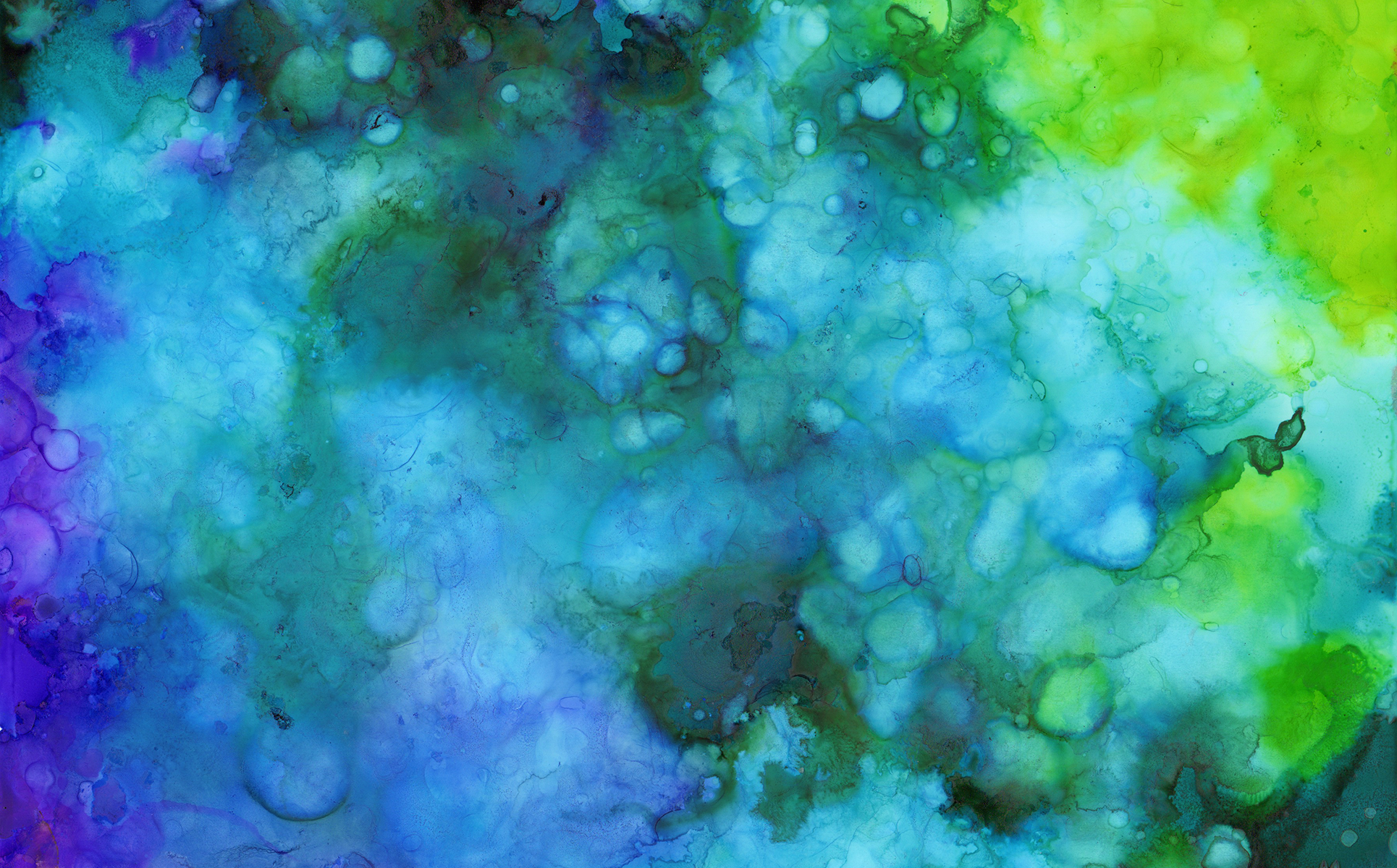 Download Иллюстрация "Blue and Purple Inks - Illustration" / Blue and Purple Inks - Illustration - Иллюстрация на тему графика watercolor watercolour ink alcohol background abstract paint texture textures textured blue purple cool