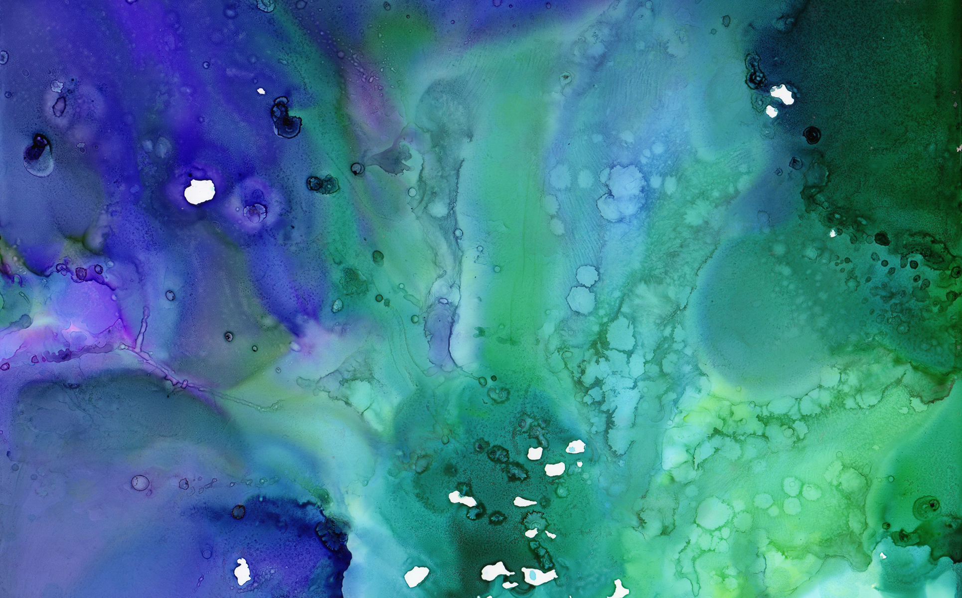 Download Иллюстрация "Green Ink Textures - Illustration" / Green Ink Textures - Illustration - Иллюстрация на тему графика watercolor watercolour ink alcohol paint abstract background green cool texture textured textures