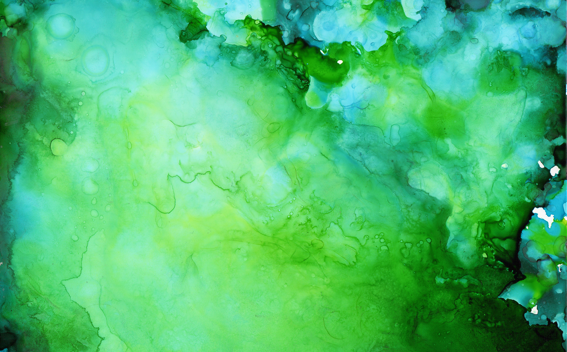 Download Иллюстрация "Green Ink Textures - Illustration" / Green Ink Textures - Illustration - Иллюстрация на тему графика watercolor watercolour ink alcohol paint abstract background green cool texture textured textures