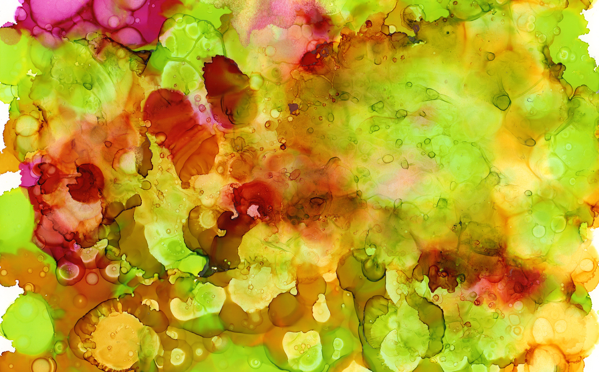 Download Иллюстрация "Green Ink Textures - Illustration" / Green Ink Textures - Illustration - Иллюстрация на тему графика watercolor watercolour ink alcohol paint abstract background green cool texture textured textures