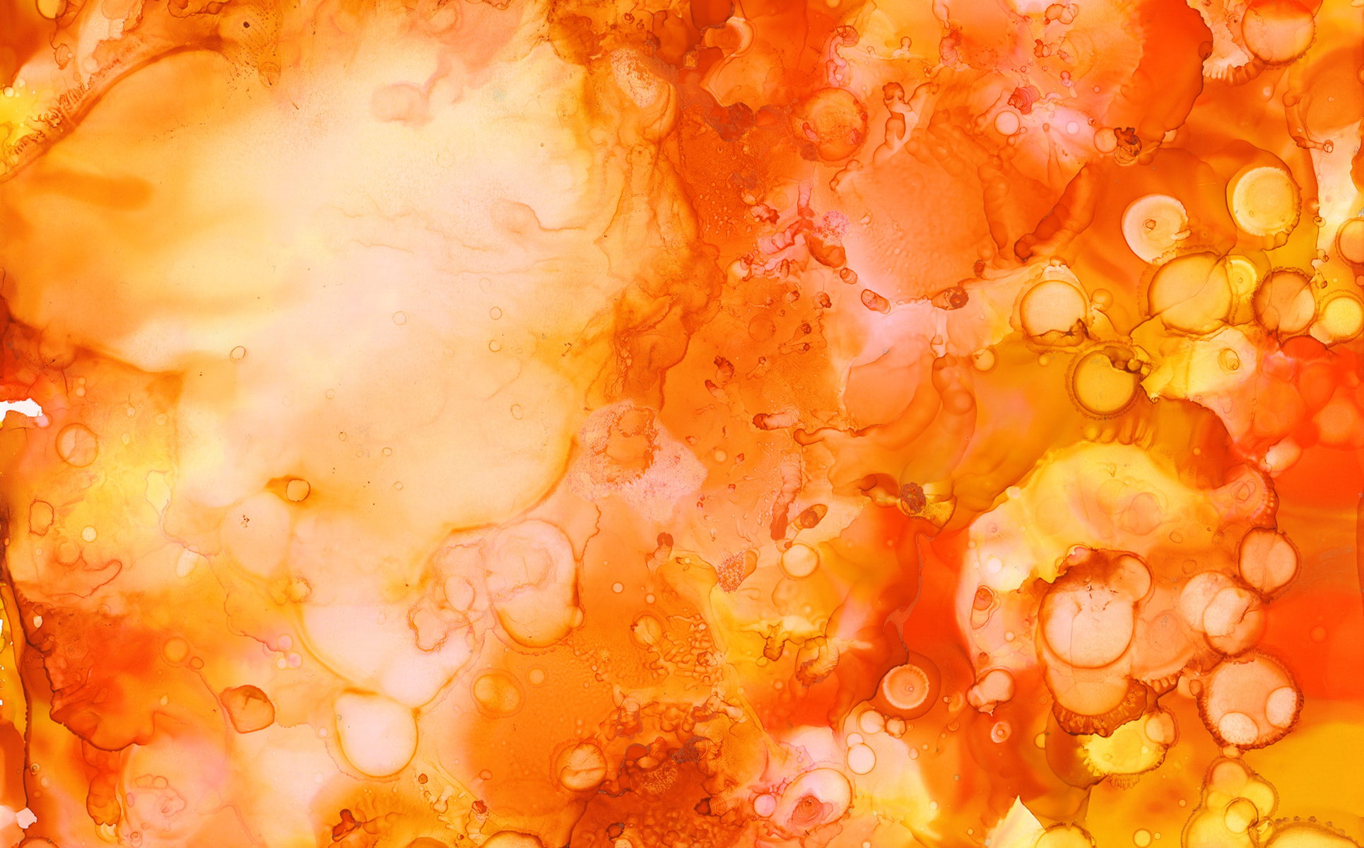 Download Иллюстрация "Orange and Yellow Ink Textures - Illustration" / Orange and Yellow Ink Textures - Illustration - Иллюстрация на тему графика watercolor watercolour ink alcohol background abstract paint texture textured textures orange yellow warm