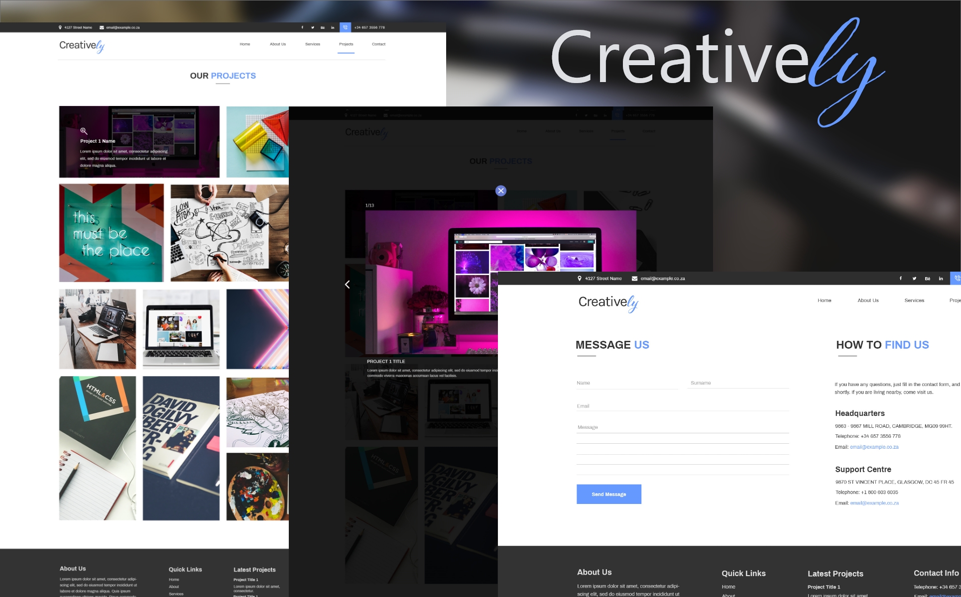 Creatively PSD Template
