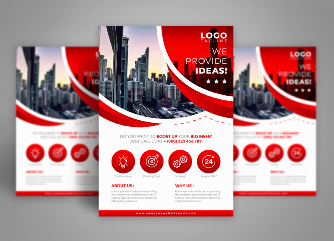 Download Фирменный стиль "Stylish Red Business Flyer - Corporate Identity Template" / Stylish Red Business Flyer - Corporate Identity Template - Фирменный стиль на тему графика advertisement advertising agency bundle business flyer clean company corporate creative design leaflet magazine marketing modern multipurpose newspaper stylish red a4