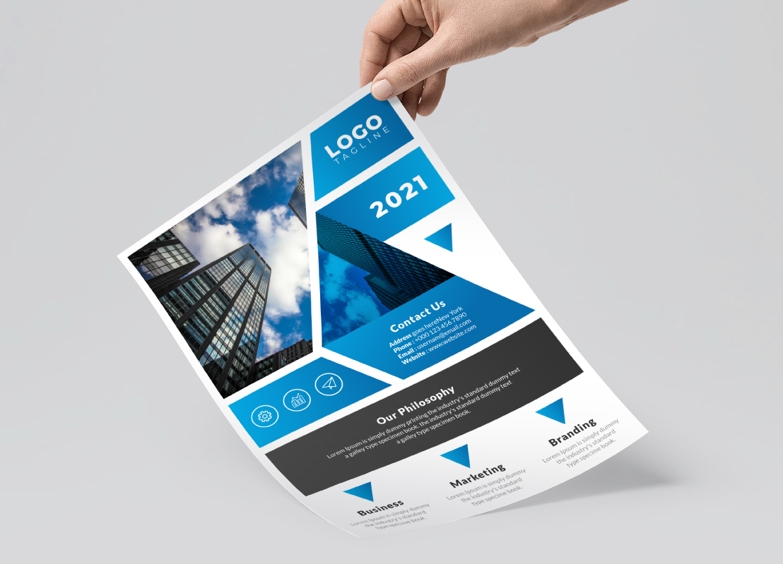 Download Фирменный стиль "Blue Gradient Business Flyer - Corporate Identity Template" / Blue Gradient Business Flyer - Corporate Identity Template - Фирменный стиль на тему графика advertisement advertising agency bundle business flyer clean company corporate creative design leaflet magazine marketing modern multipurpose newspaper professional blue branding