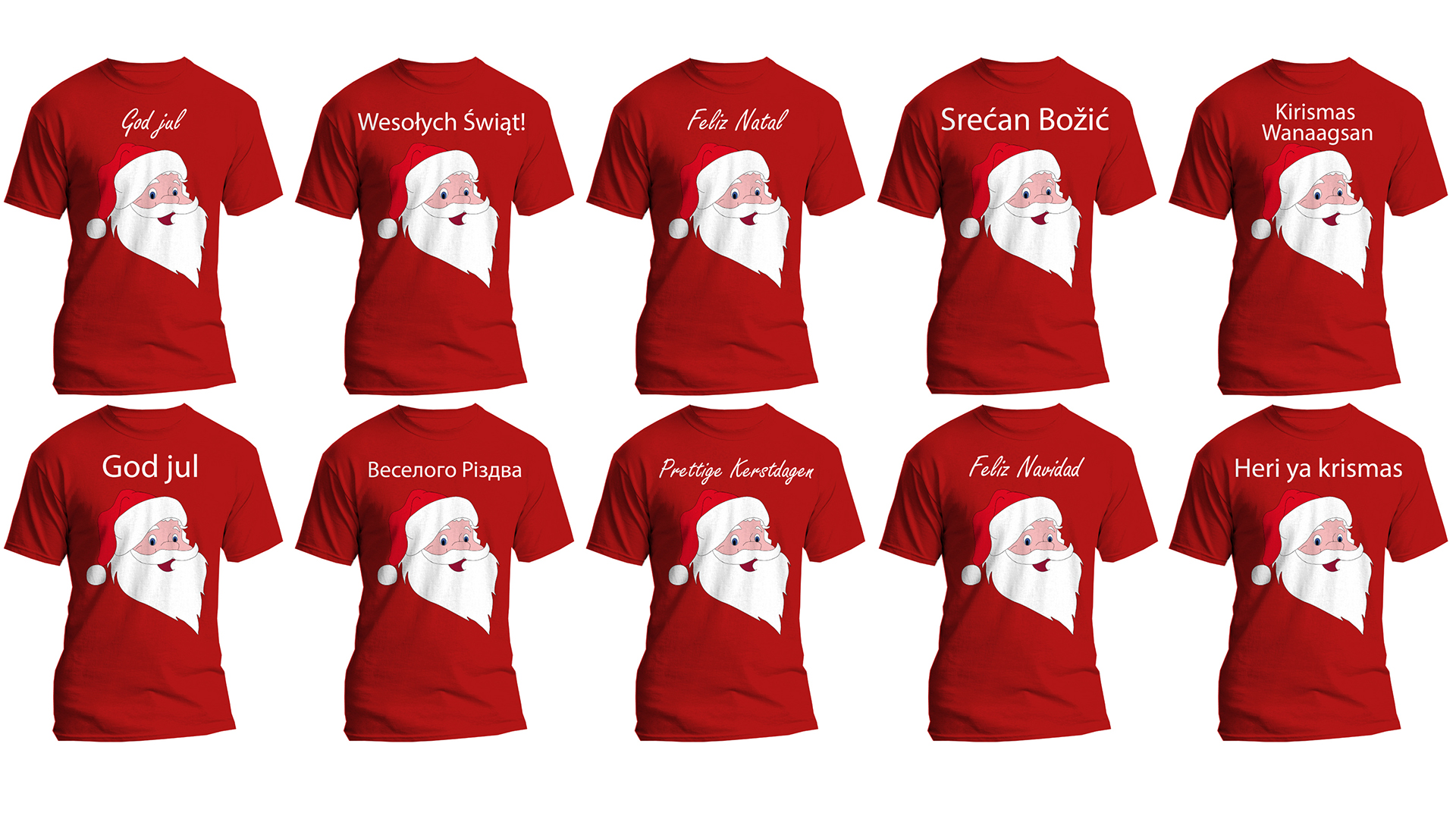 Download T-shirt Design "Merry Christmas 30 Languages SANTA'S Design - T-shirt Design" / Merry Christmas 30 Languages SANTA'S Design - T-shirt Design - T-shirt Design на тему графика #christmas #xmas #handmade #merrychristmas #santa #winter #christmastime #gift #christmasgifts #holidays #christmasiscoming #navidad #christmasdecorations #santaclaus #noel #family #t-shirt
