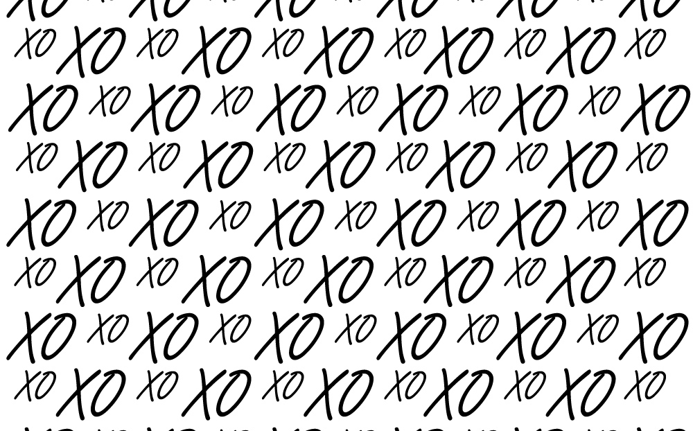 Download Pattern "XO Saint Valentine's Day Pattern" / XO Saint Valentine's Day Pattern - Pattern на тему графика kissme love kiss kisses kissing couple lips cute saint you valentines background valentine day 14 february red white black