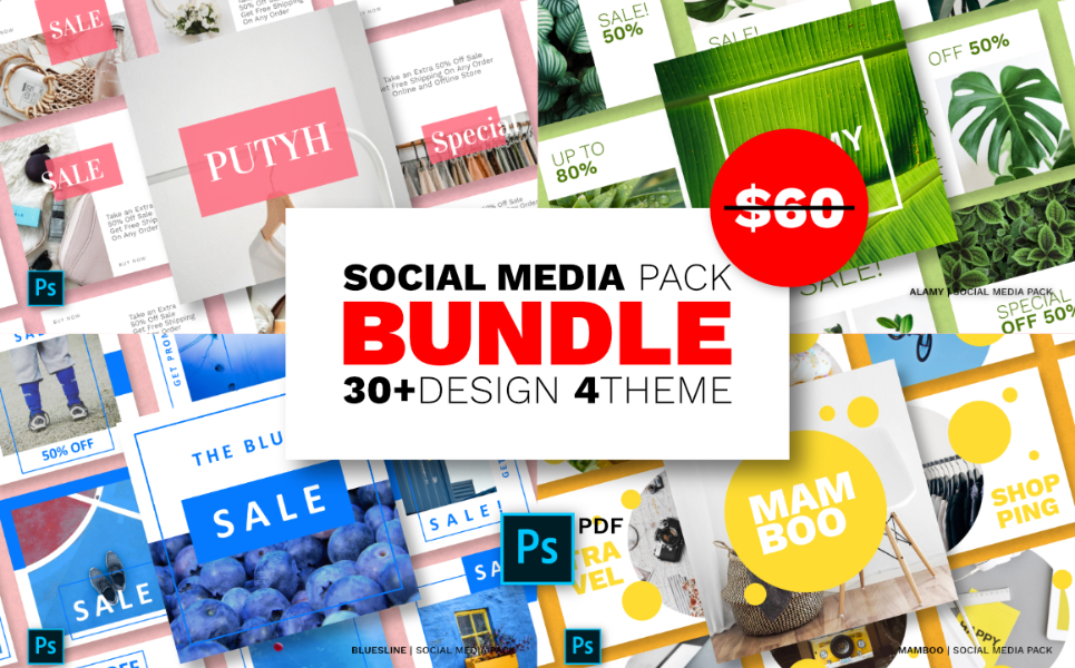 Download Шаблон для соцсетей "Square Design Bundle Social Media Template" / Square Design Bundle Social Media Template - Шаблон для соцсетей на тему графика instagram facebook twitter banner template sale media social background design vector fashion promotion stories instagramtemplatesundefined