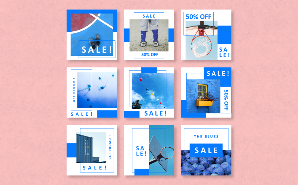 Download Шаблон для соцсетей "Square Design Bundle Social Media Template" / Square Design Bundle Social Media Template - Шаблон для соцсетей на тему графика instagram facebook twitter banner template sale media social background design vector fashion promotion stories instagramtemplatesundefined