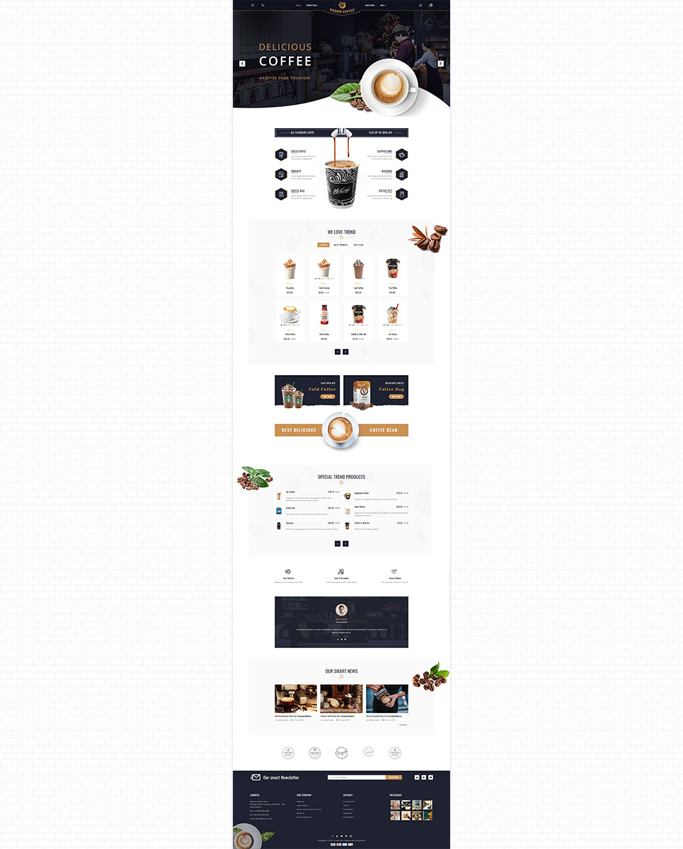 Brown Coffee - The Coffee PrestaShop Theme