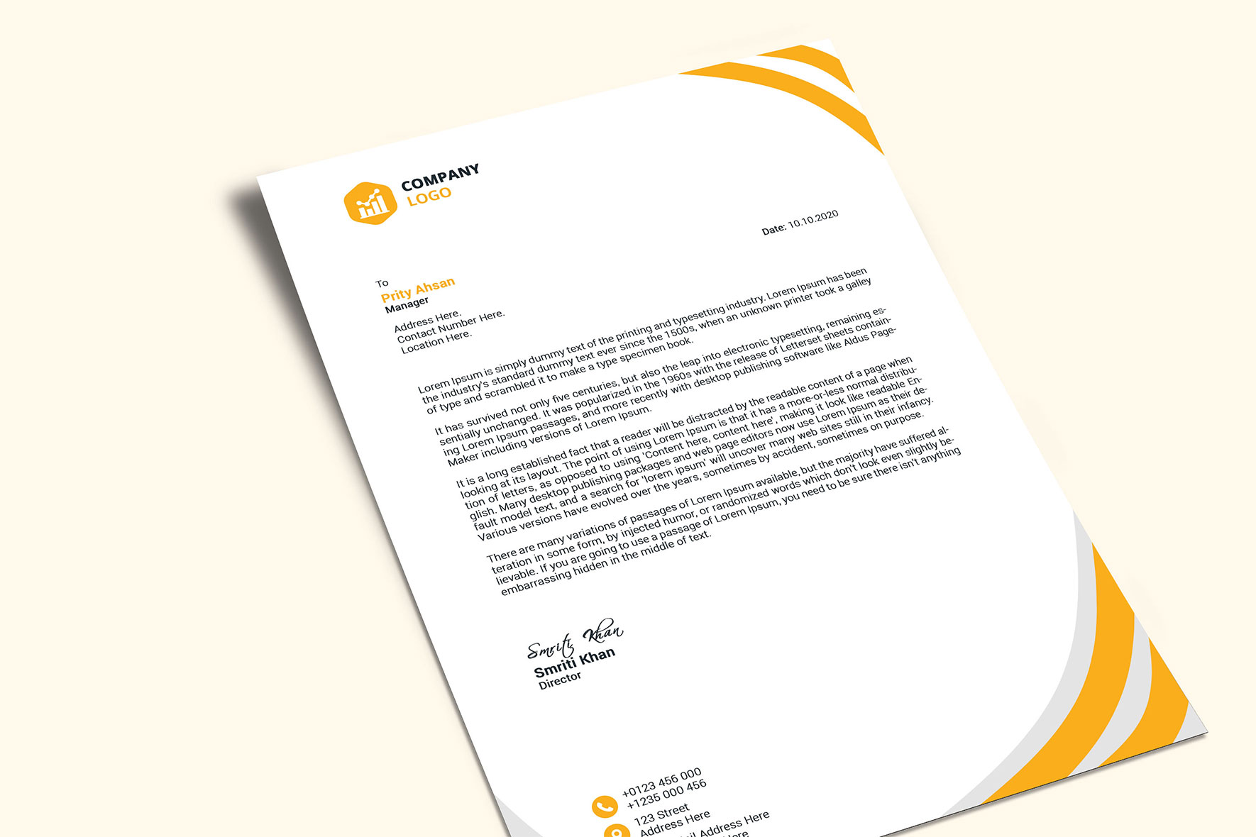 Download Фирменный стиль "Colorful Business Letterhead Design - Corporate Identity Template" / Colorful Business Letterhead Design - Corporate Identity Template - Фирменный стиль на тему графика letterhead print identity template colorful professional business corporate a4 creative abstract