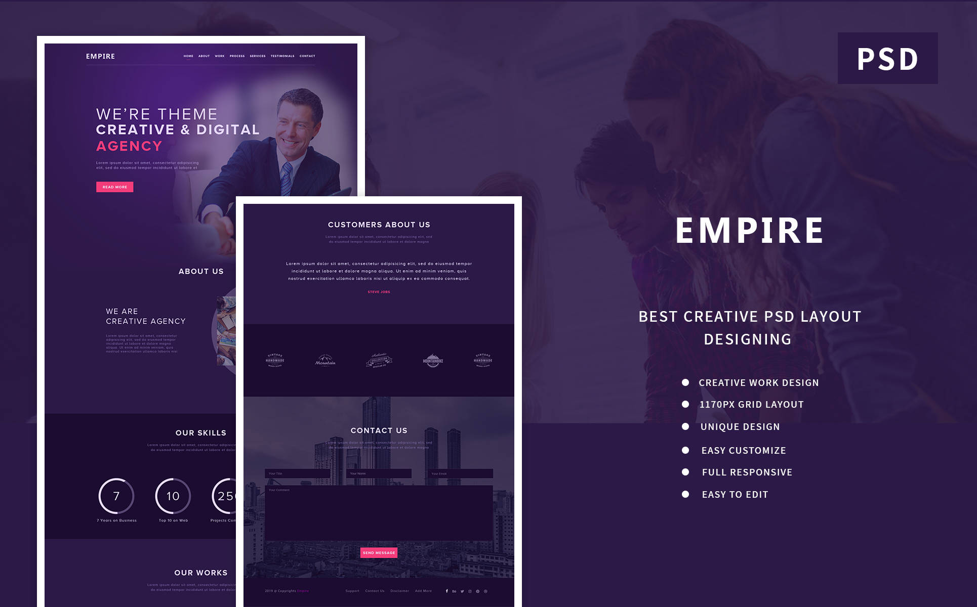 Empire PSD Template