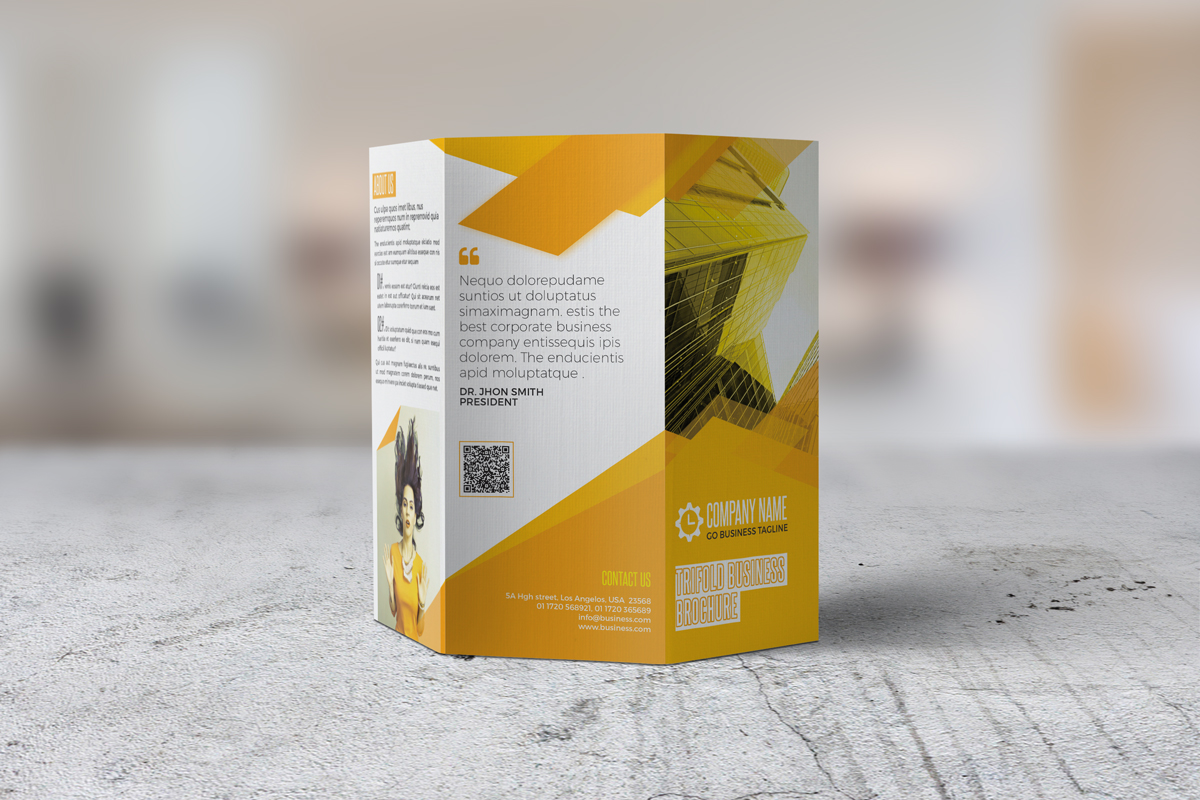 Download Фирменный стиль "Trifold Brochure - Corporate Identity Template" / Trifold Brochure - Corporate Identity Template - Фирменный стиль на тему графика advertising agency branding brochure business clean company corporate creative customizable financial indesign letter marketing modern multipurpose print ready pro professional