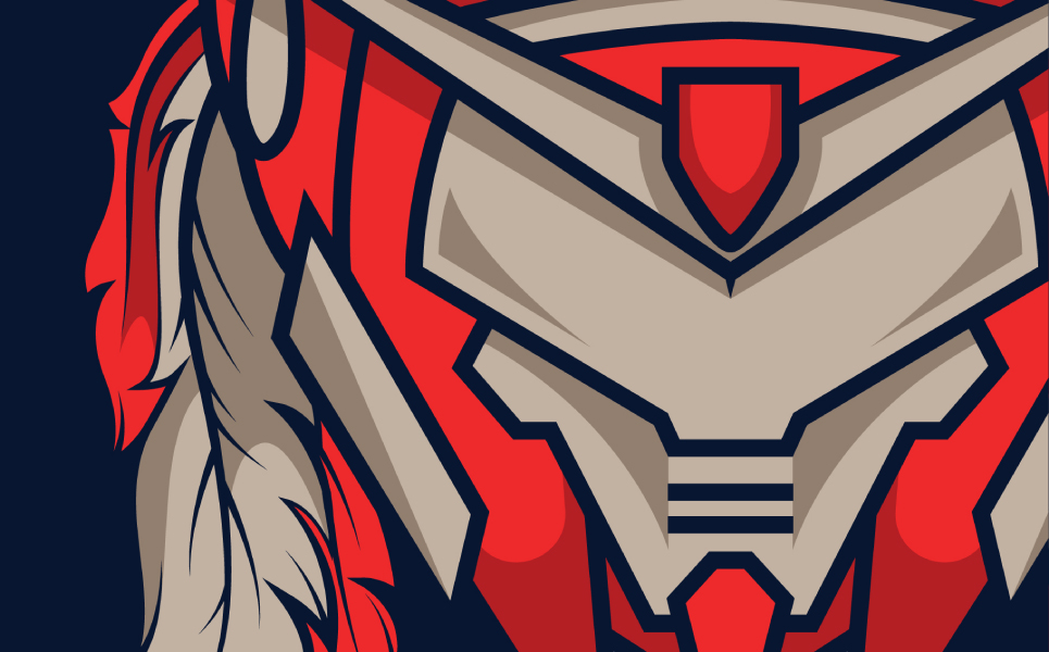 Download T-shirt Design "Indian Mecha Design - T-shirt Design" / Indian Mecha Design - T-shirt Design - T-shirt Design на тему графика design t-shirt e-sport animal apparel unique vector illustration character print sticker style isolated merch product editable custom mecha machine robot