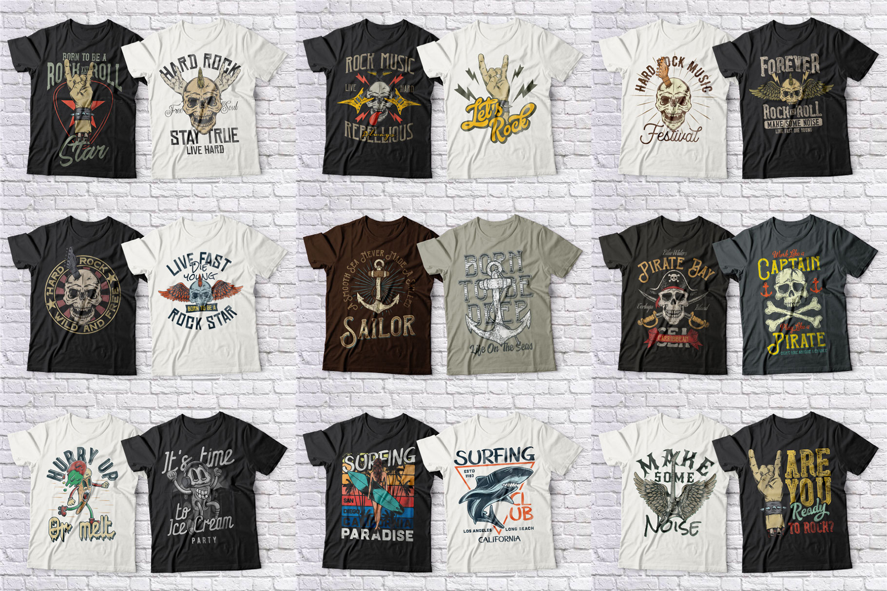 Download T-shirt Design "Mega Bundle - T-shirt Design" / Mega Bundle - T-shirt Design - T-shirt Design на тему графика clothing shirt textile casual cotton vector body design symbol view collection sign template retail advertising store cloth white sport unisex