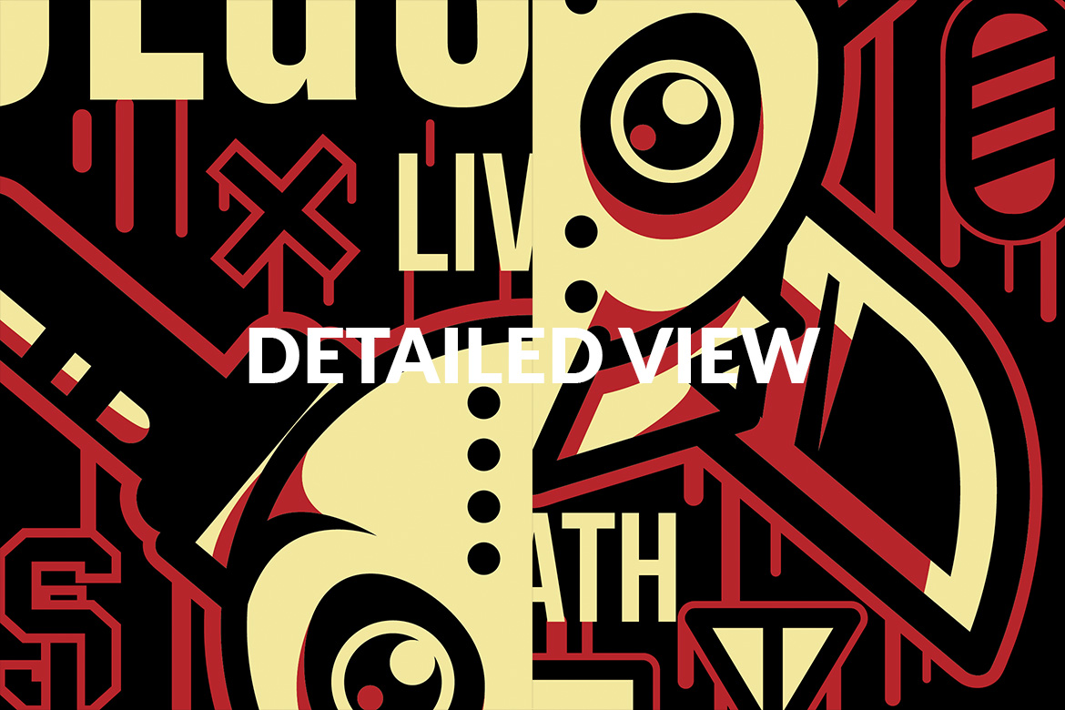 Download T-shirt Design "Slashing Party 1 - T-shirt Design" / Slashing Party 1 - T-shirt Design - T-shirt Design на тему графика illustration t-shirt design artwork apparel merch cartoon events fashion creepy haunted festival halloween drips blood red simple