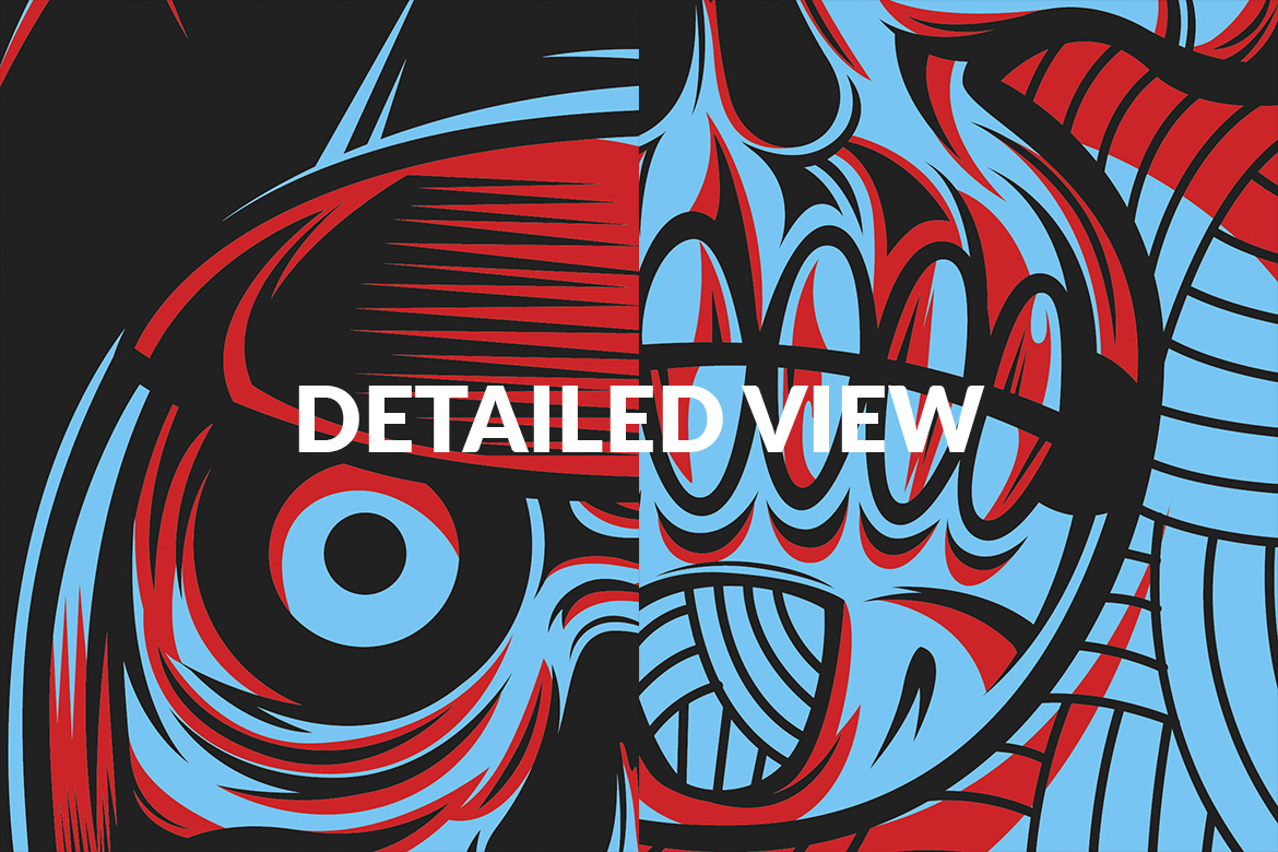 Download T-shirt Design "Rockabilly Extended - T-shirt Design" / Rockabilly Extended - T-shirt Design - T-shirt Design на тему графика illustration t-shirt design artwork apparel merch fashion style creative artistic custom dope streetwear motorhead club squad skull rockabilly vehicle street