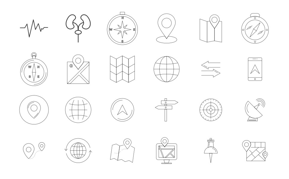 Download Набор иконок "440 Line Icons in 14 Different Categories. Set" / 440 Line Icons in 14 Different Categories. Set - Набор иконок на тему графика icon vector design illustration designing medical bankig building business management education maps location medical office data devices seo transportation shopping