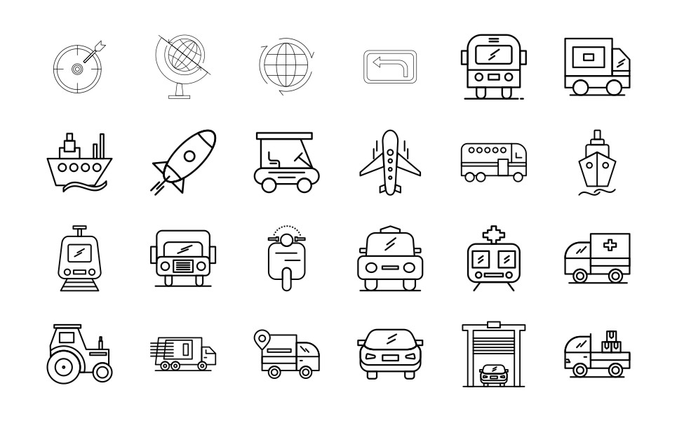 Download Набор иконок "440 Line Icons in 14 Different Categories. Set" / 440 Line Icons in 14 Different Categories. Set - Набор иконок на тему графика icon vector design illustration designing medical bankig building business management education maps location medical office data devices seo transportation shopping