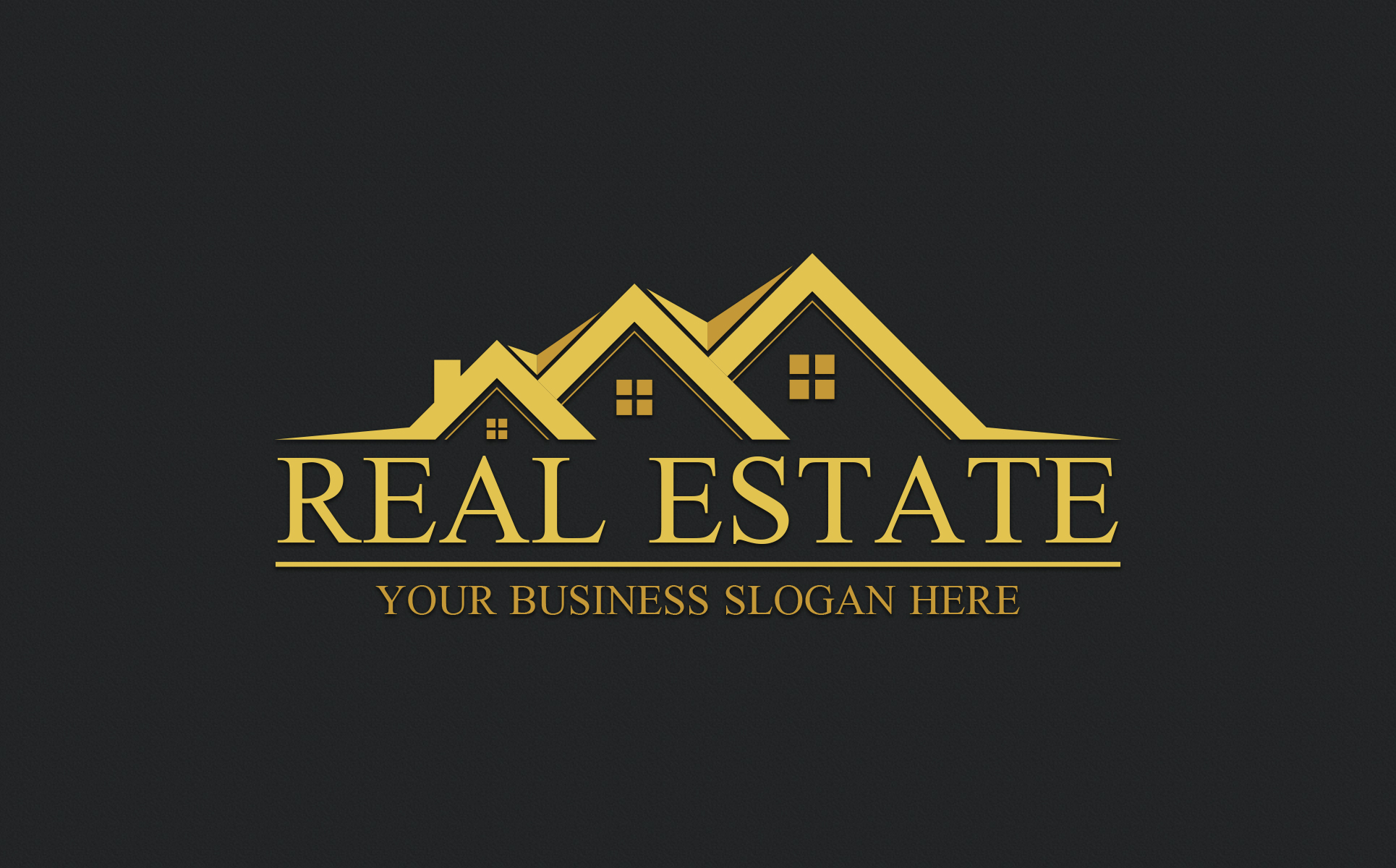 Download Шаблон логотипа "Real Estate Logo Template" / Real Estate Logo Template - Шаблон логотипа на тему графика logo template design reality real estate build building company corporate brand identity symbol graphic realestate builder branding logos color blue