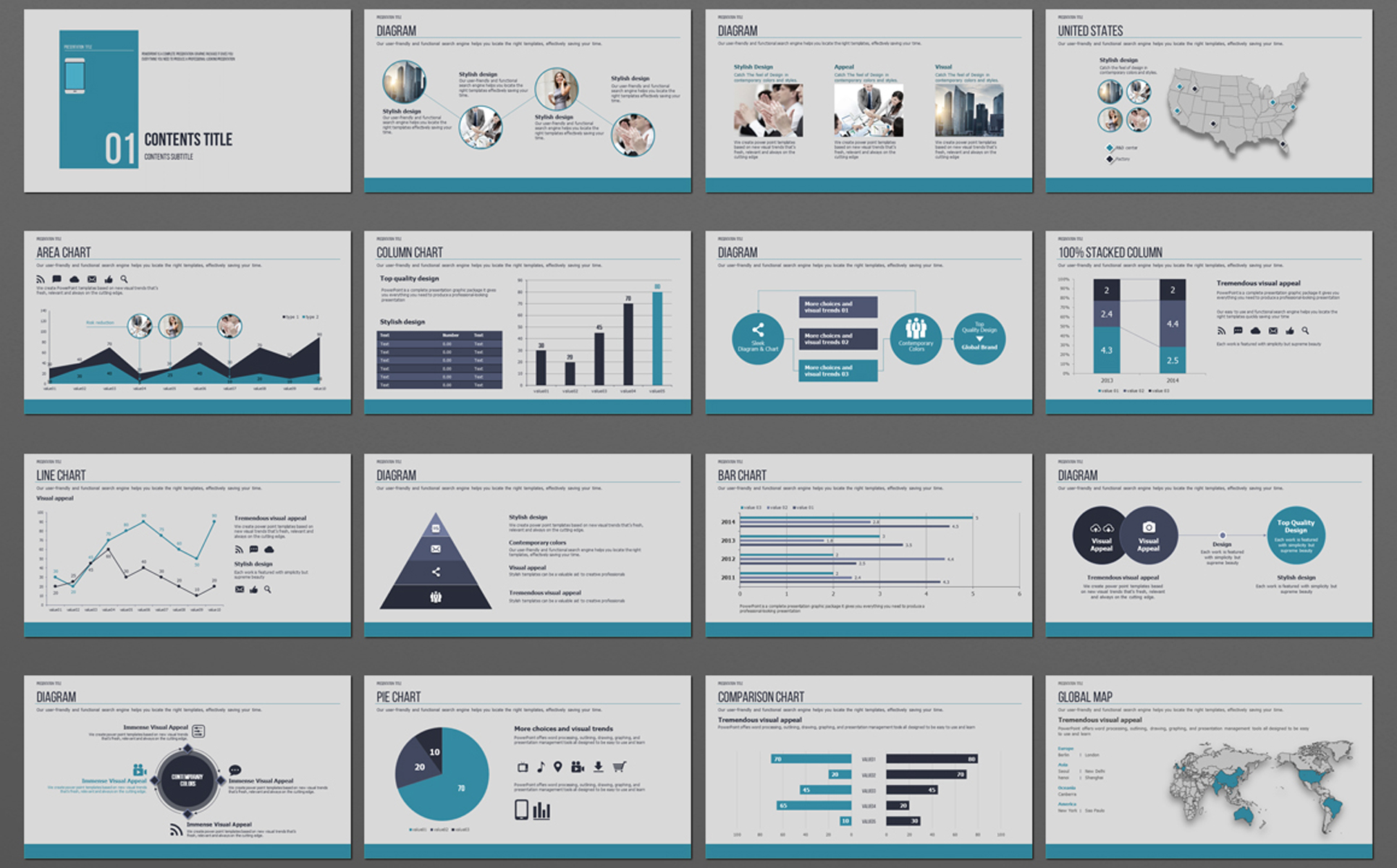 App Presentation PowerPoint template for $25