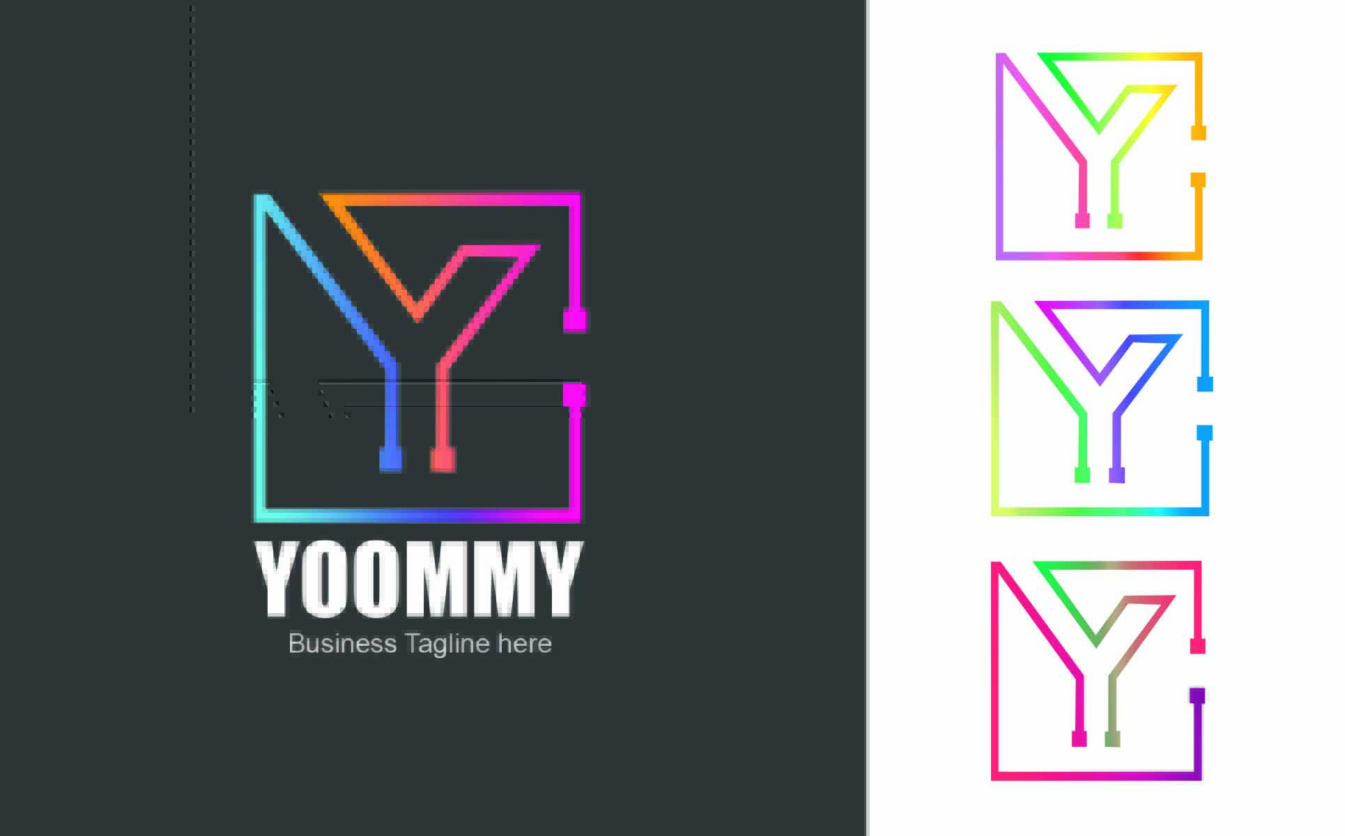 Download Шаблон логотипа "Yoommy Logo Template" / Yoommy Logo Template - Шаблон логотипа на тему графика y logo 3d appearance branding clean client depth design dimensional display effects floor graphic great icon mockup office photo-realistic presentation