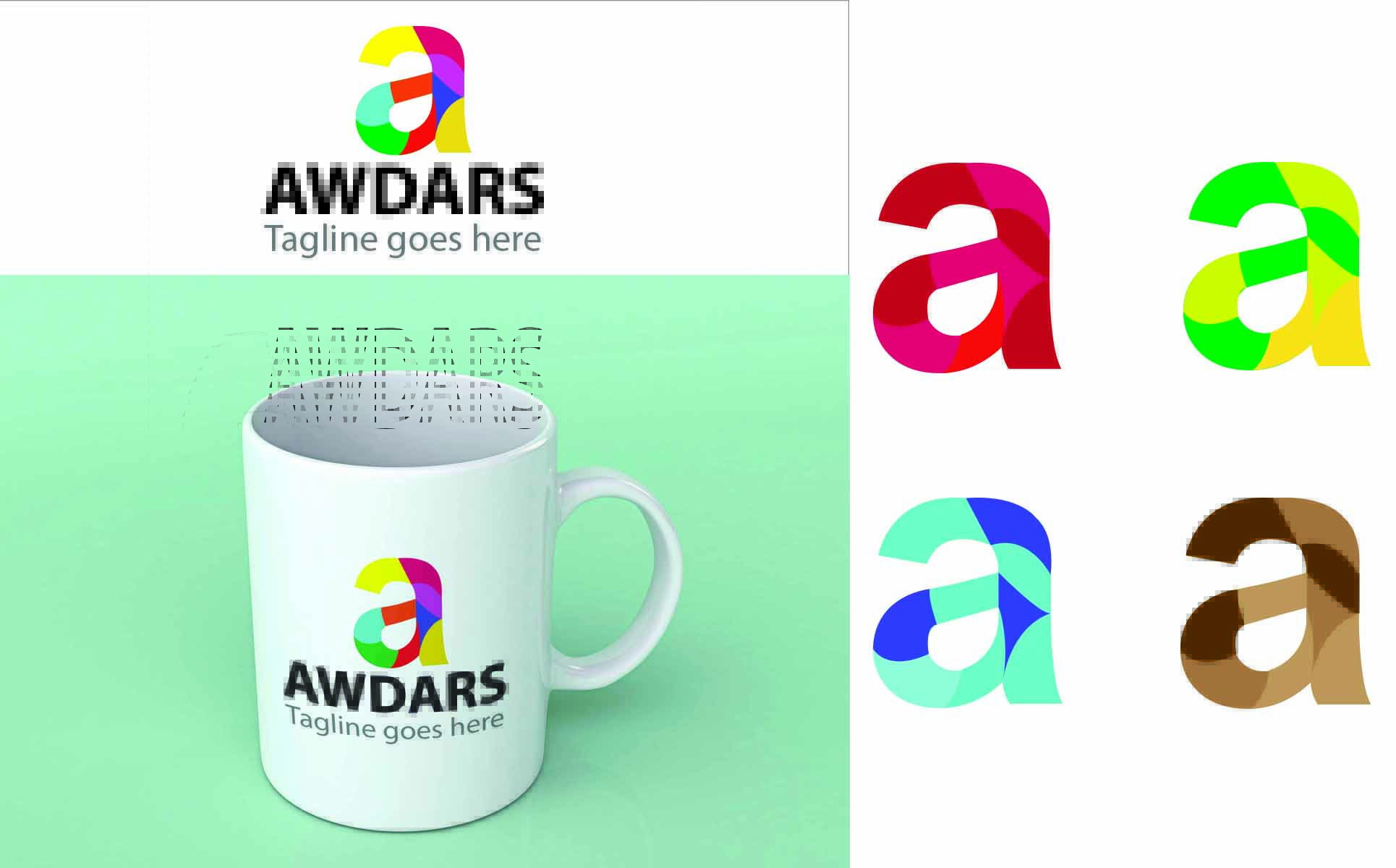 Download Шаблон логотипа "Awdars Logo Template" / Awdars Logo Template - Шаблон логотипа на тему графика a logo 3d appearance branding clean client depth design dimensional display effects floor graphic great icon mockup office photo-realistic presentation