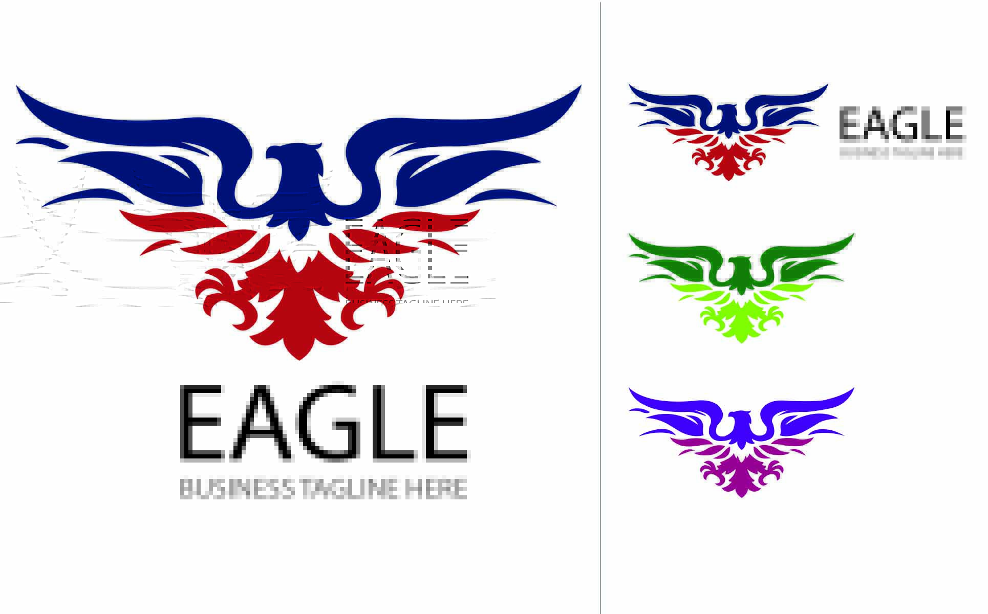 Download Шаблон логотипа "Eagle Logo Template" / Eagle Logo Template - Шаблон логотипа на тему графика logo 3d appearance branding clean client depth design dimensional display effects floor graphic great icon mockup office photo-realistic presentation realistic