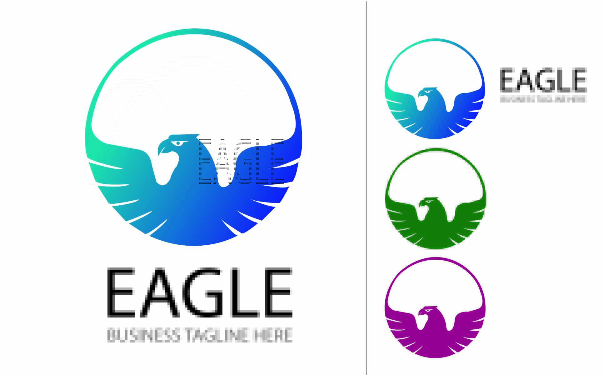 Download Шаблон логотипа "Eagle Logo Template" / Eagle Logo Template - Шаблон логотипа на тему графика eagle logo 3d appearance branding clean client depth design dimensional display effects floor graphic great icon mockup office photo-realistic presentation